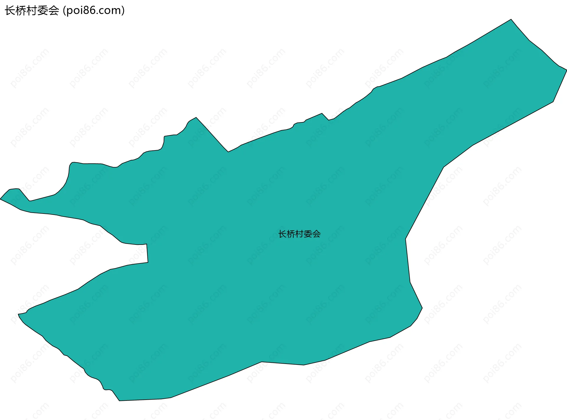长桥村委会边界地图