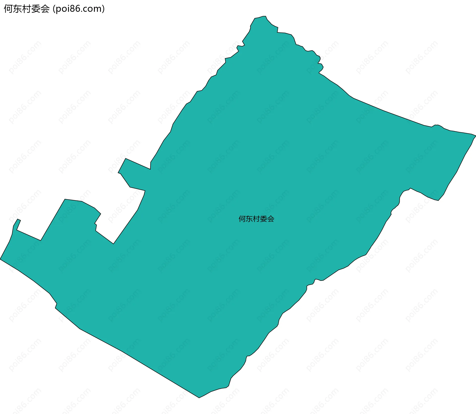何东村委会边界地图