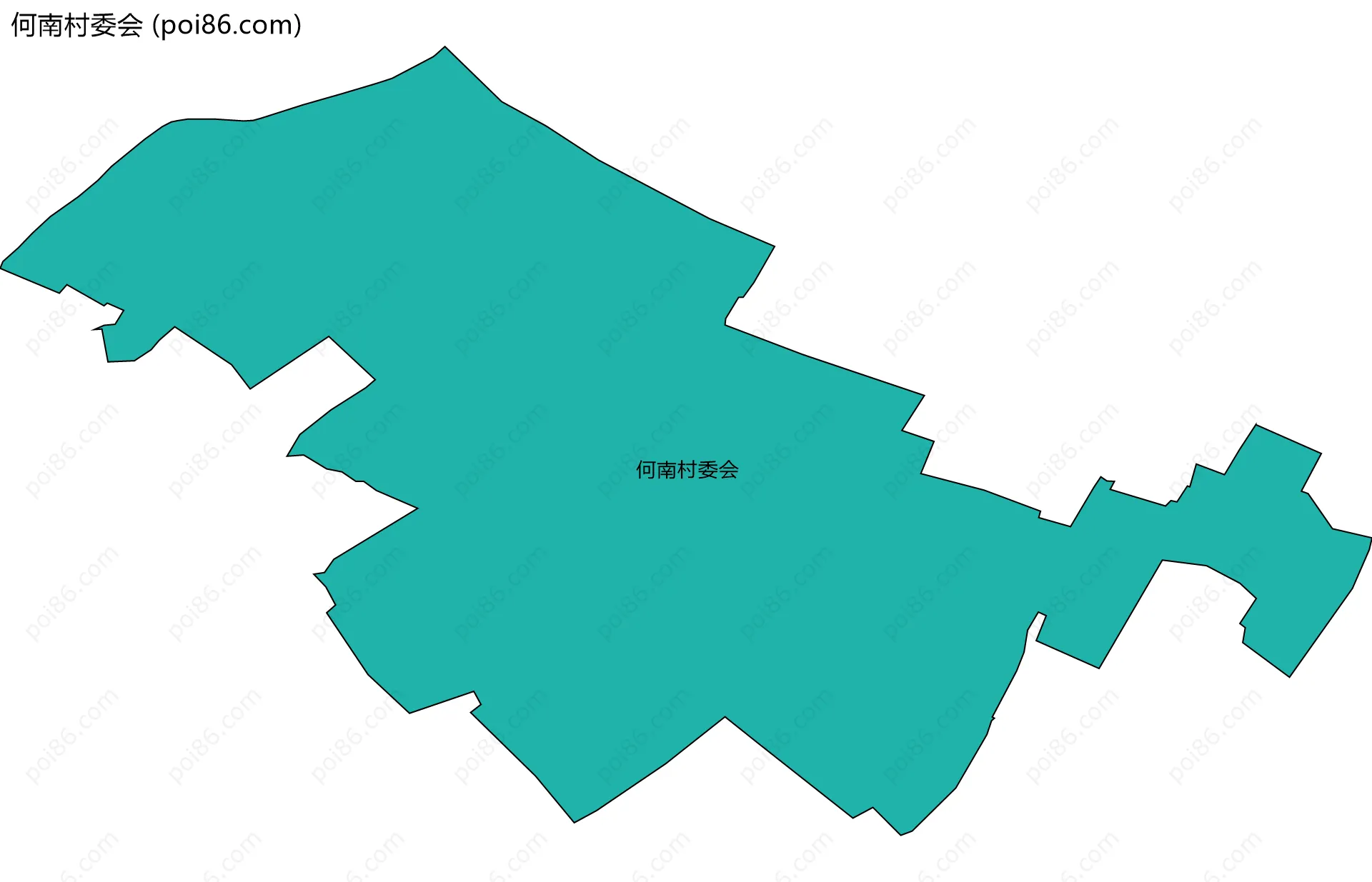 何南村委会边界地图
