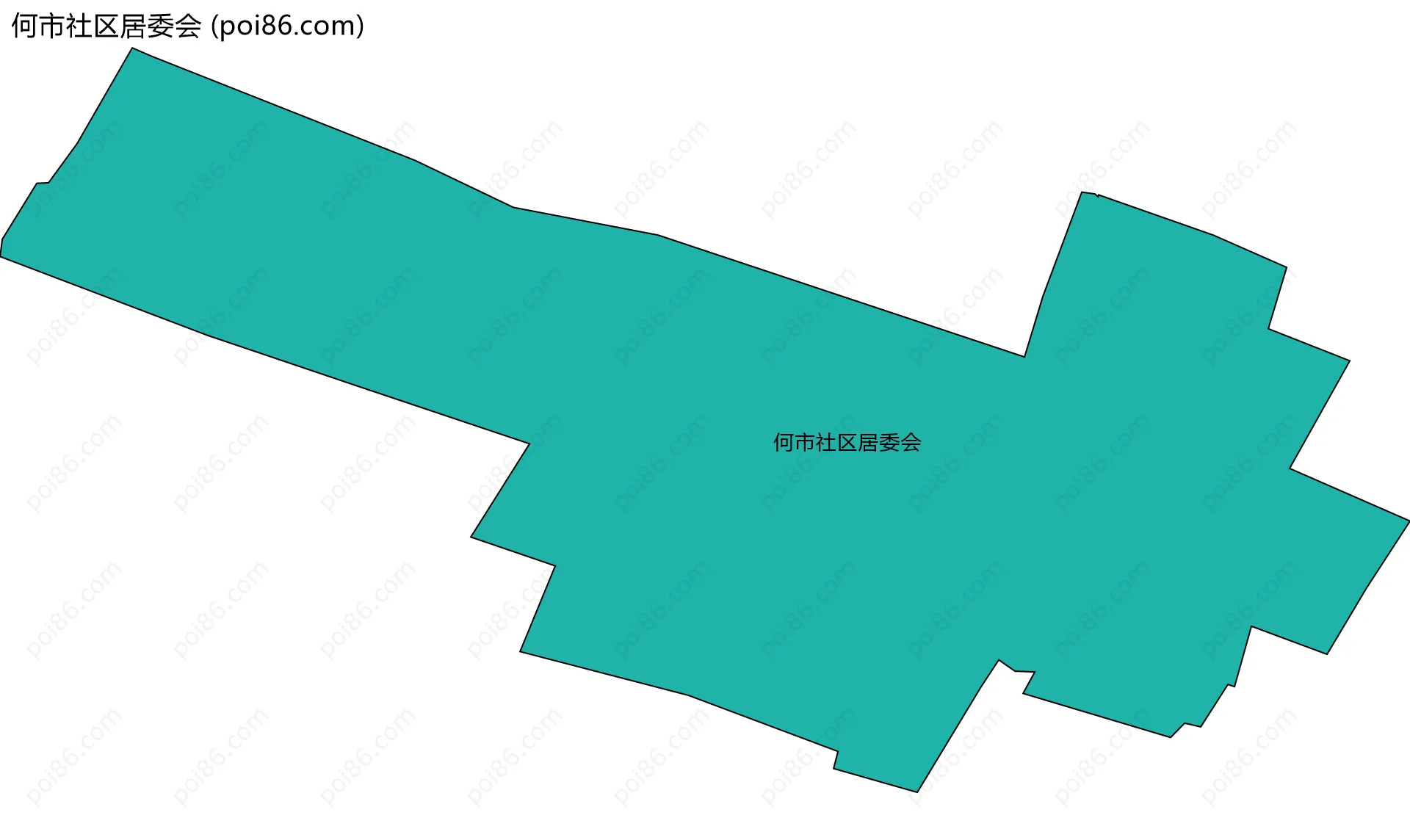 何市社区居委会边界地图