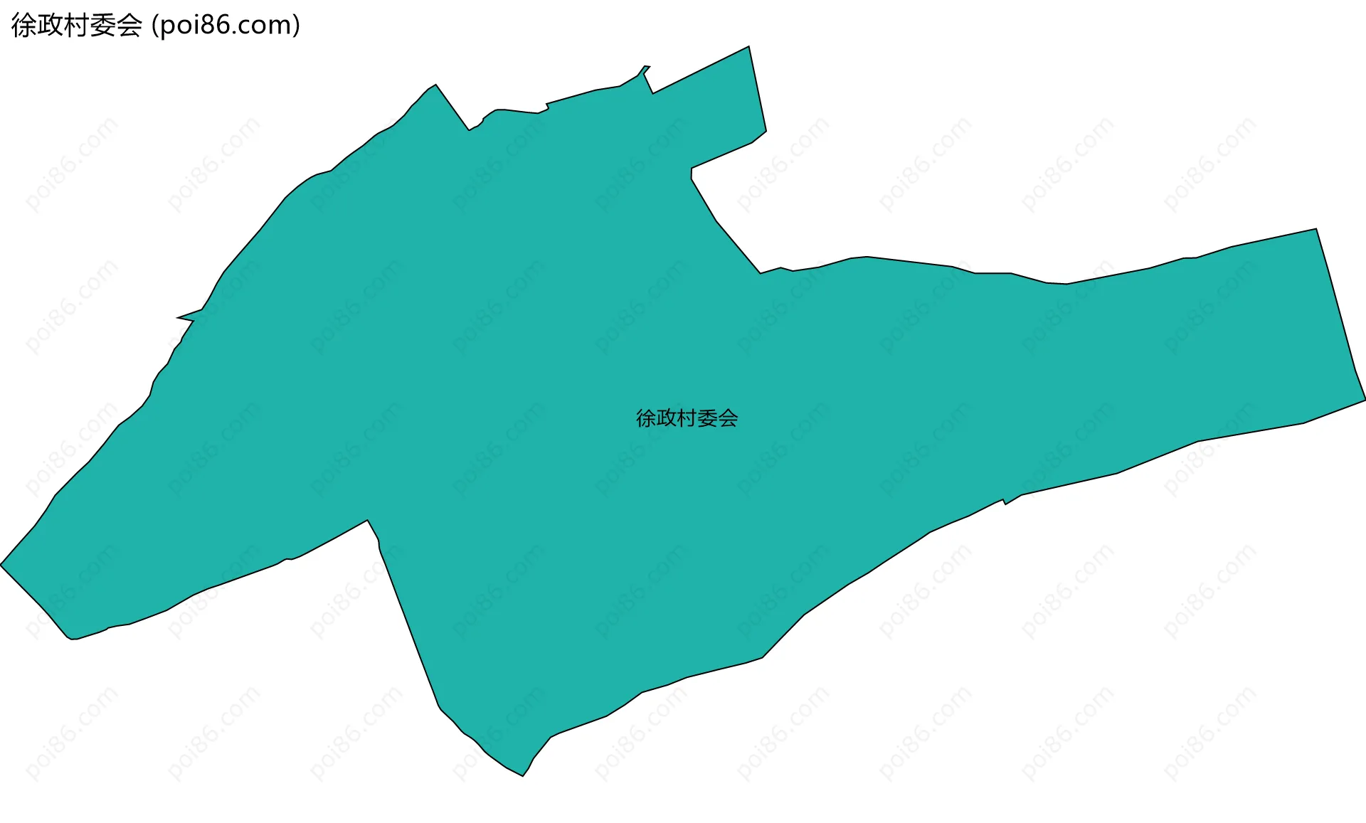 徐政村委会边界地图