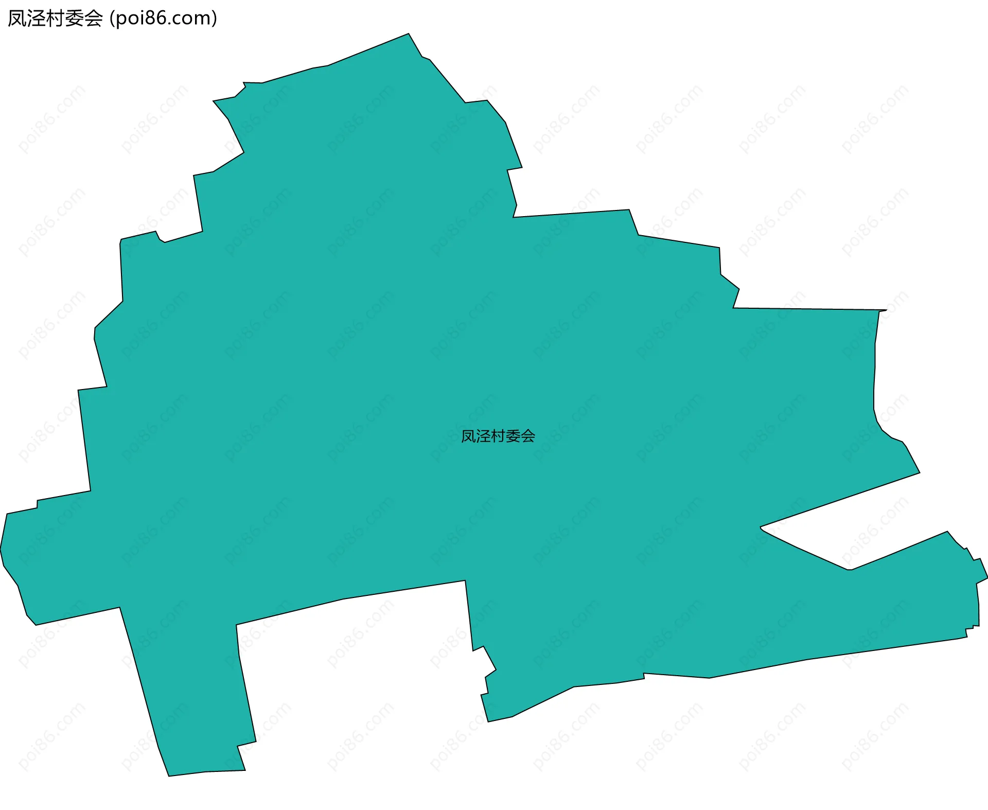凤泾村委会边界地图
