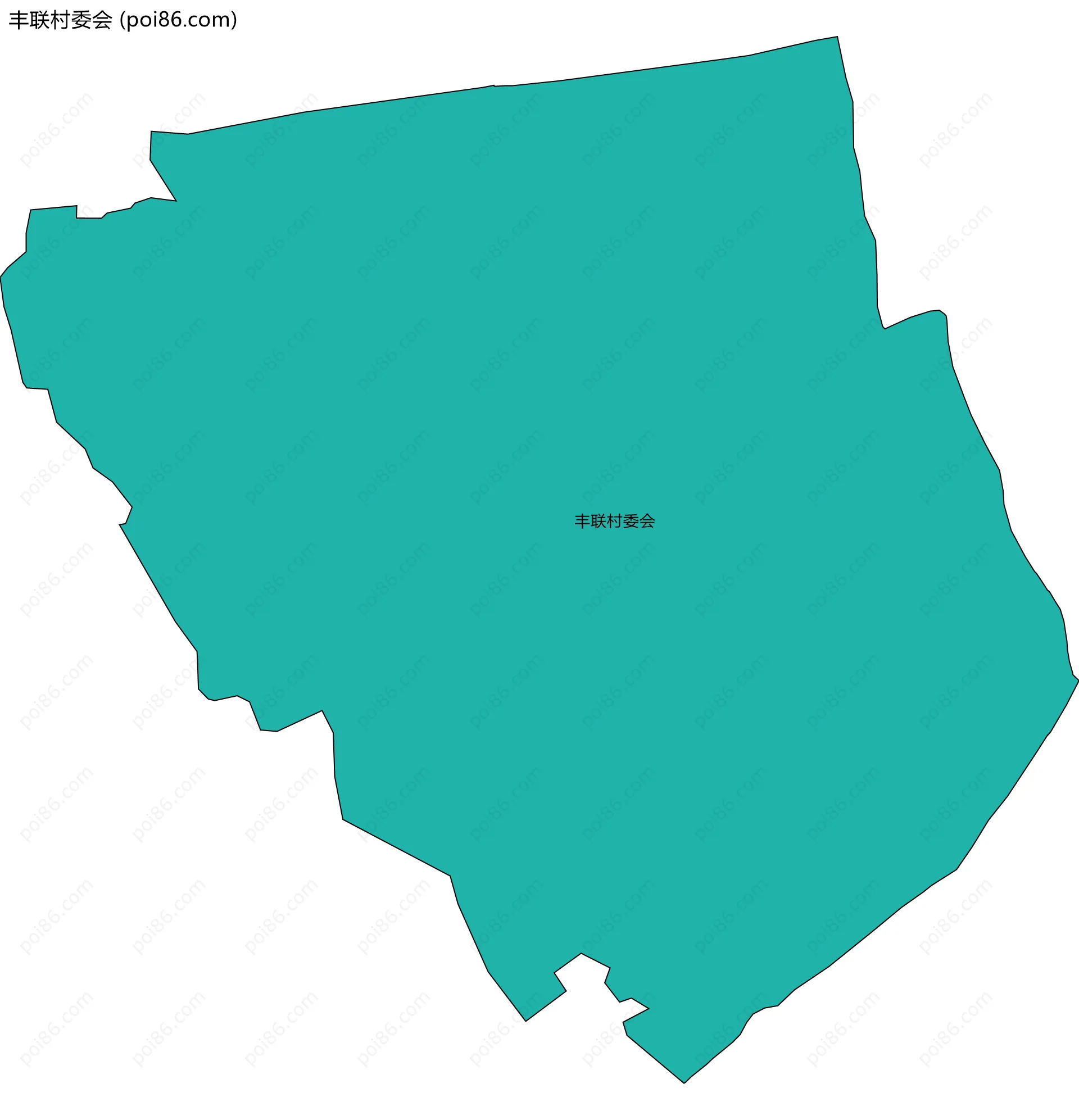 丰联村委会边界地图