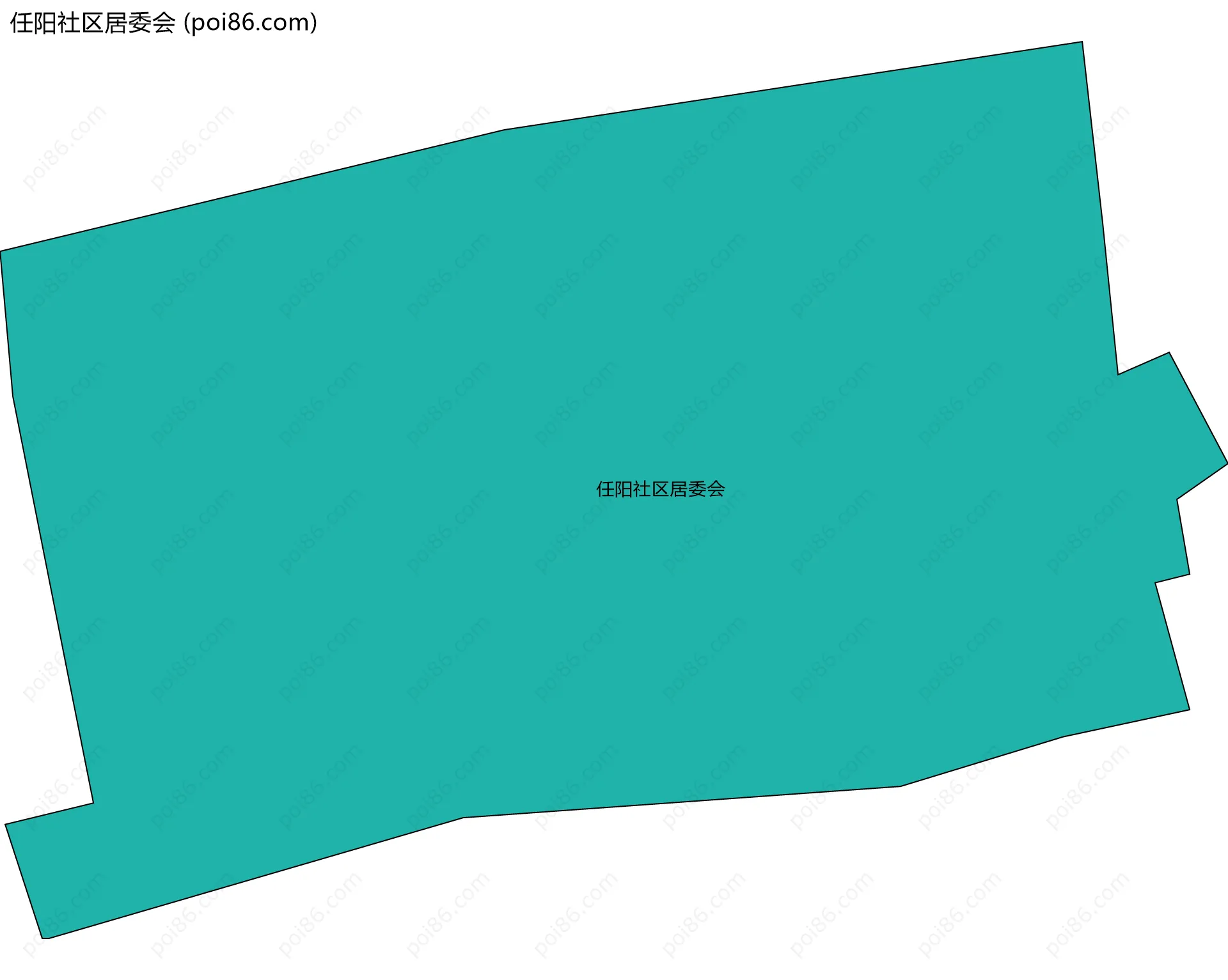 任阳社区居委会边界地图