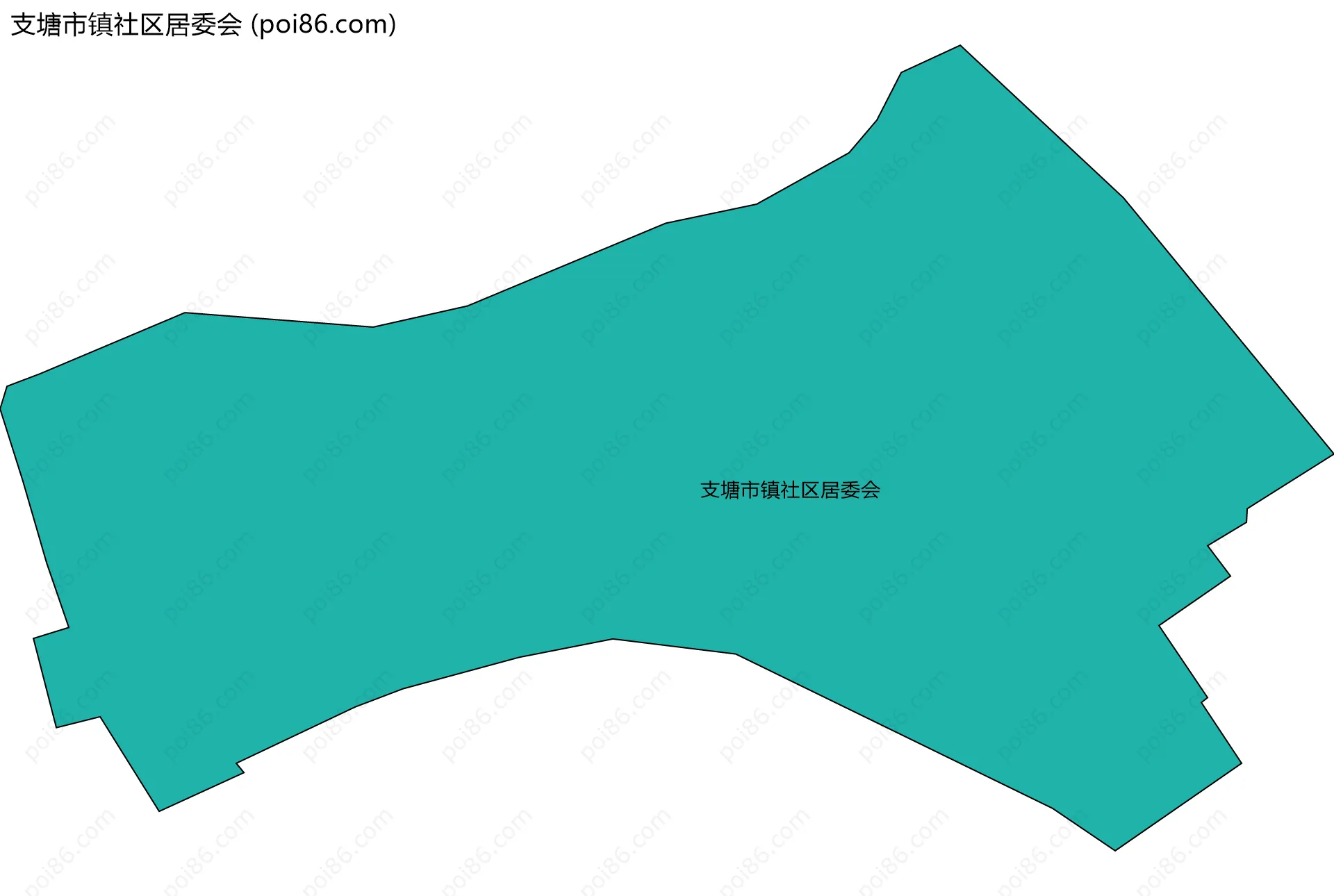 支塘市镇社区居委会边界地图