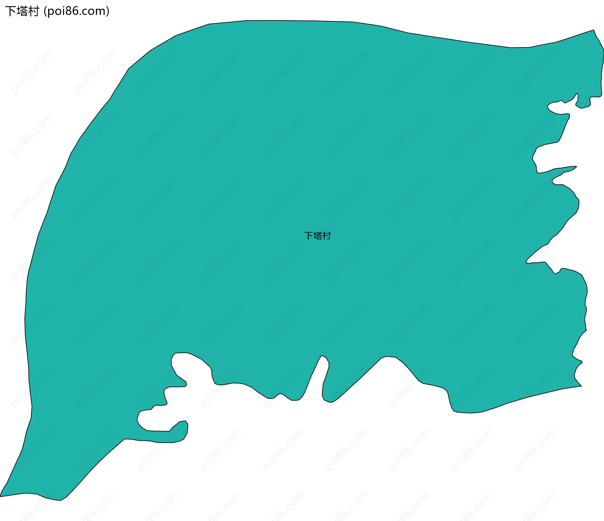 下塔村边界地图