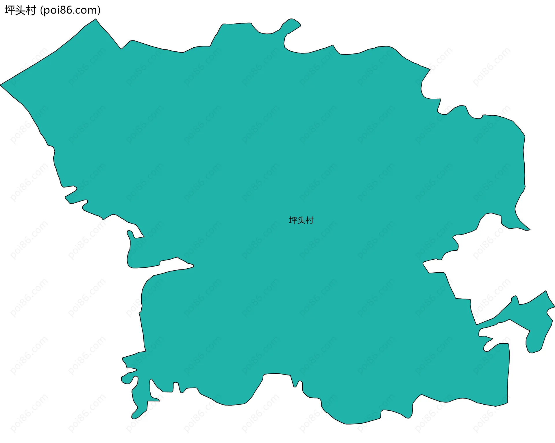 坪头村边界地图