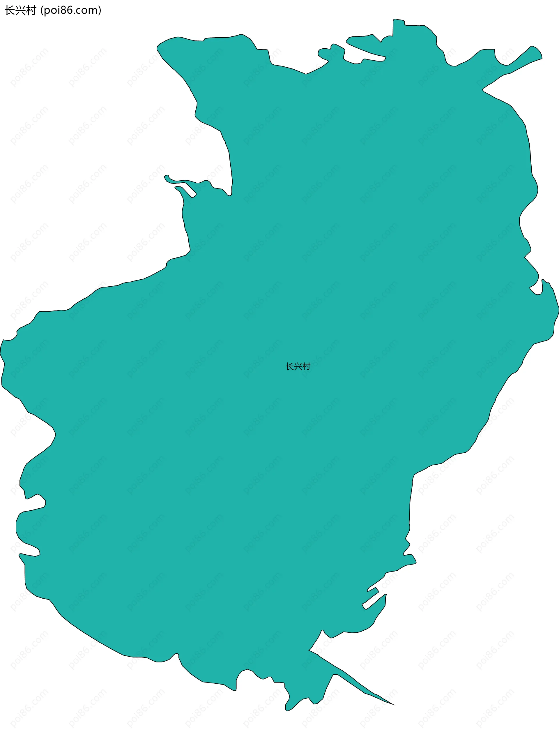 长兴村边界地图