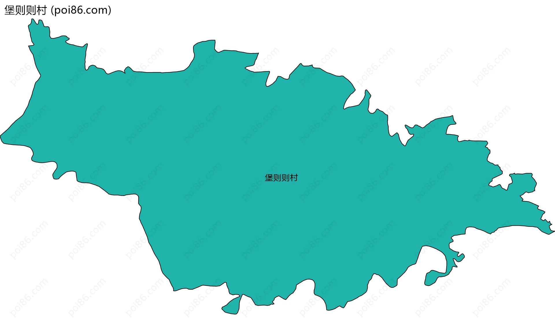 堡则则村边界地图