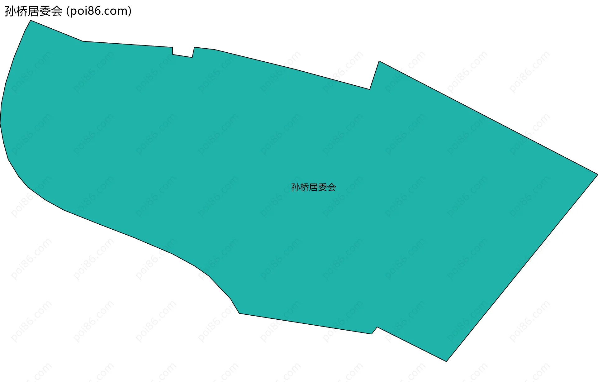 孙桥居委会边界地图