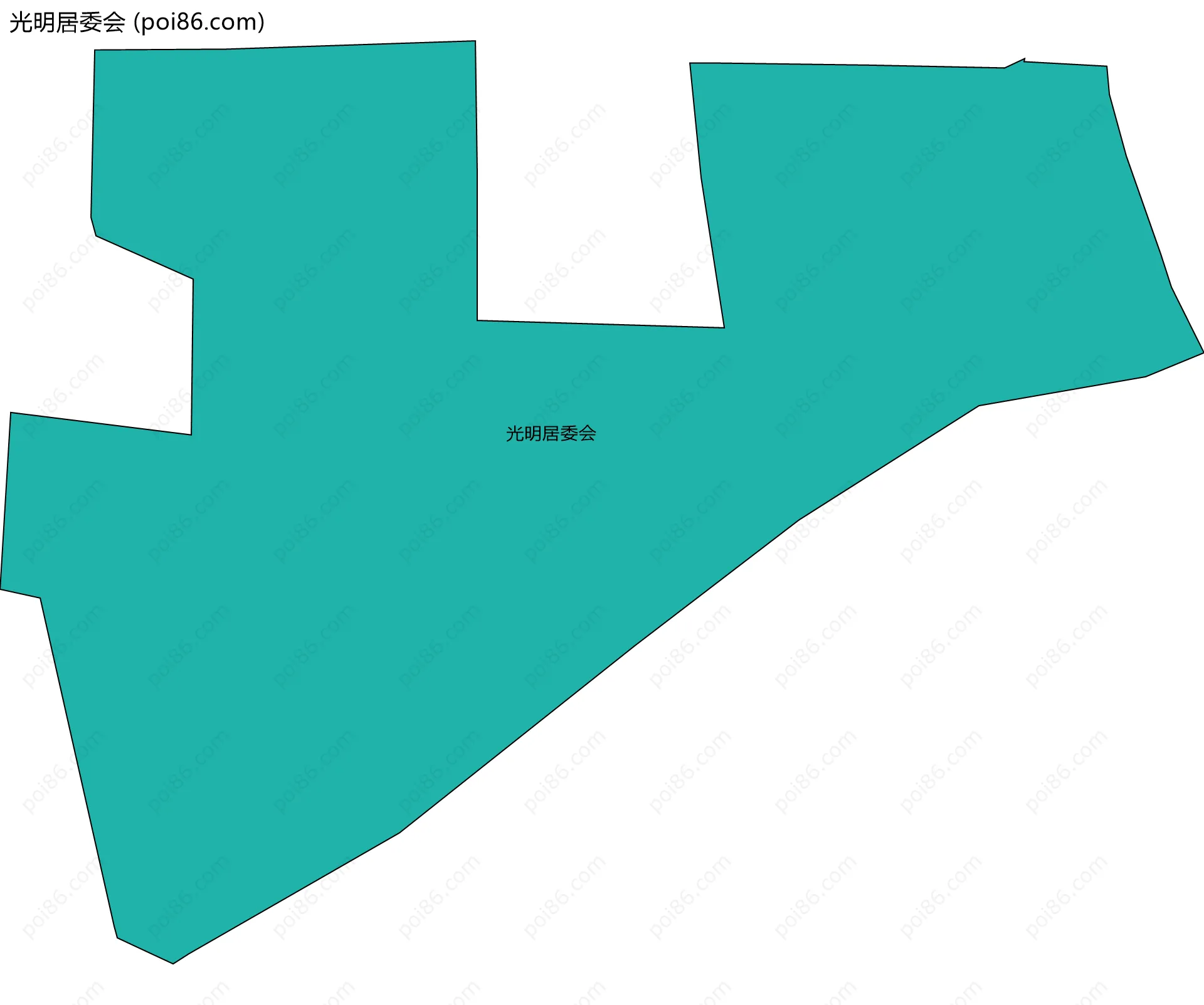 光明居委会边界地图