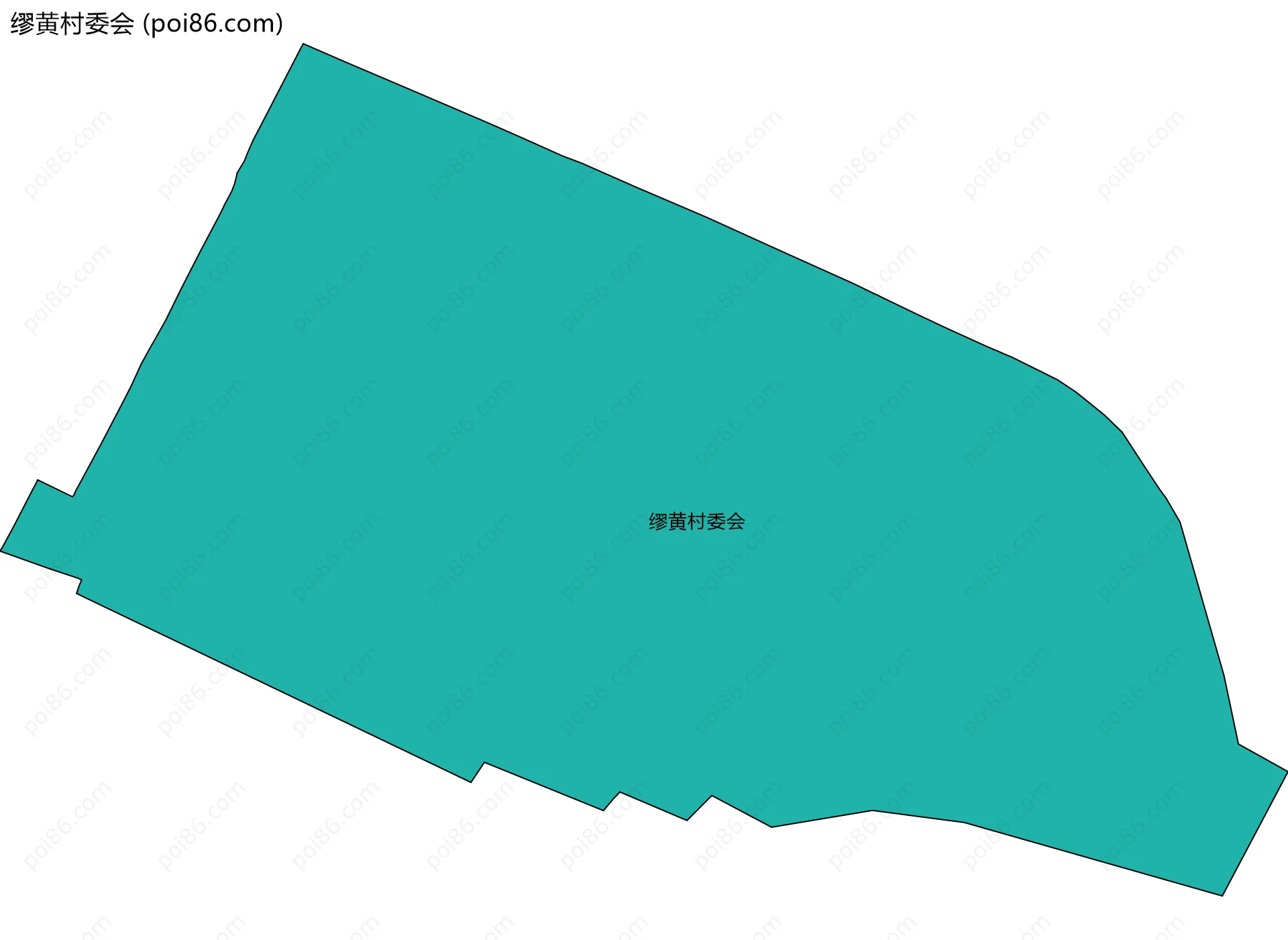 缪黄村委会边界地图