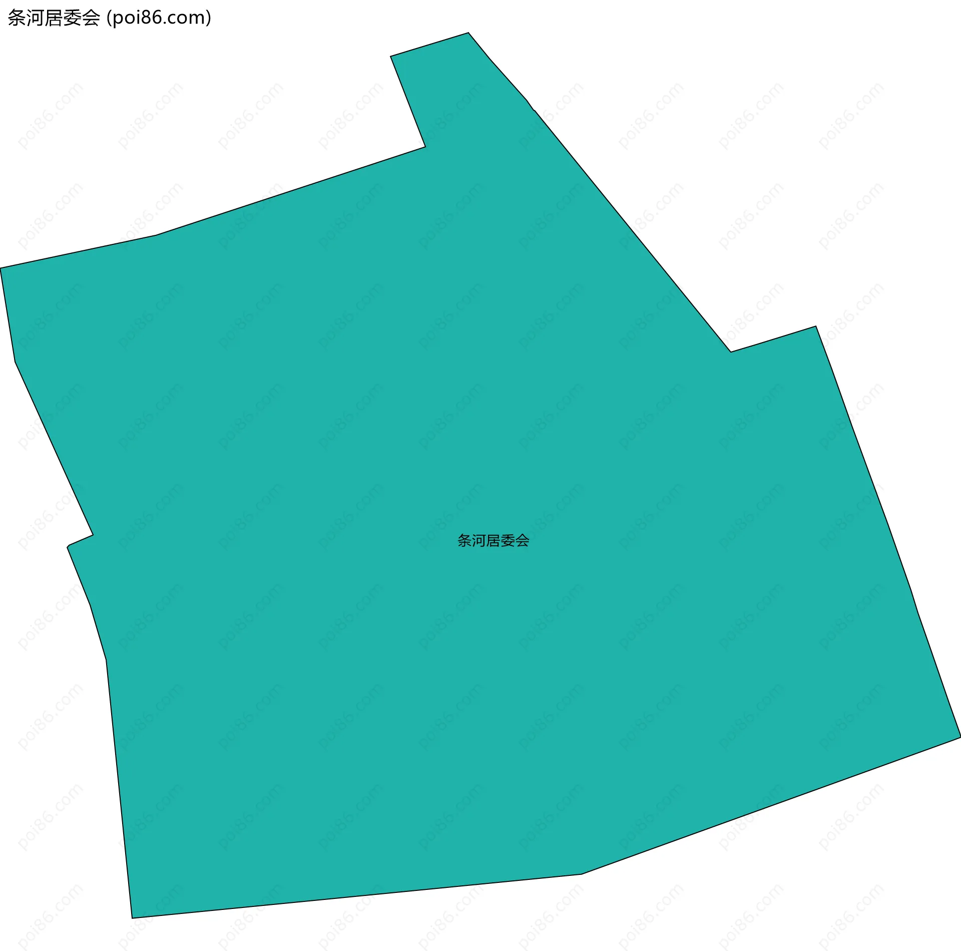 条河居委会边界地图