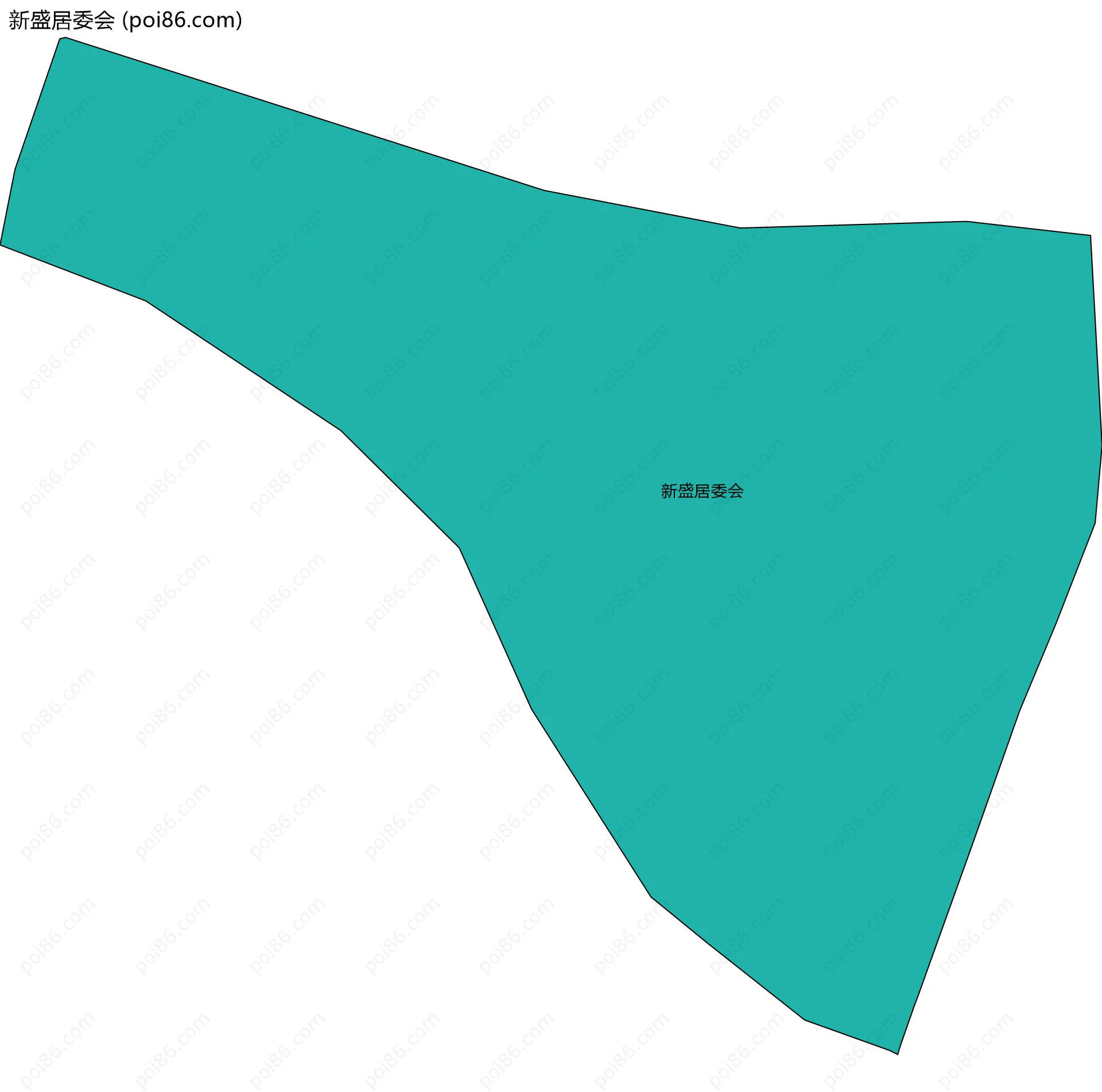 新盛居委会边界地图