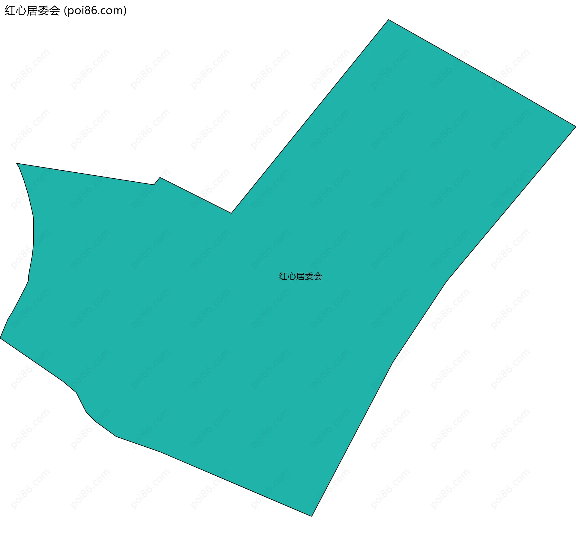 红心居委会边界地图