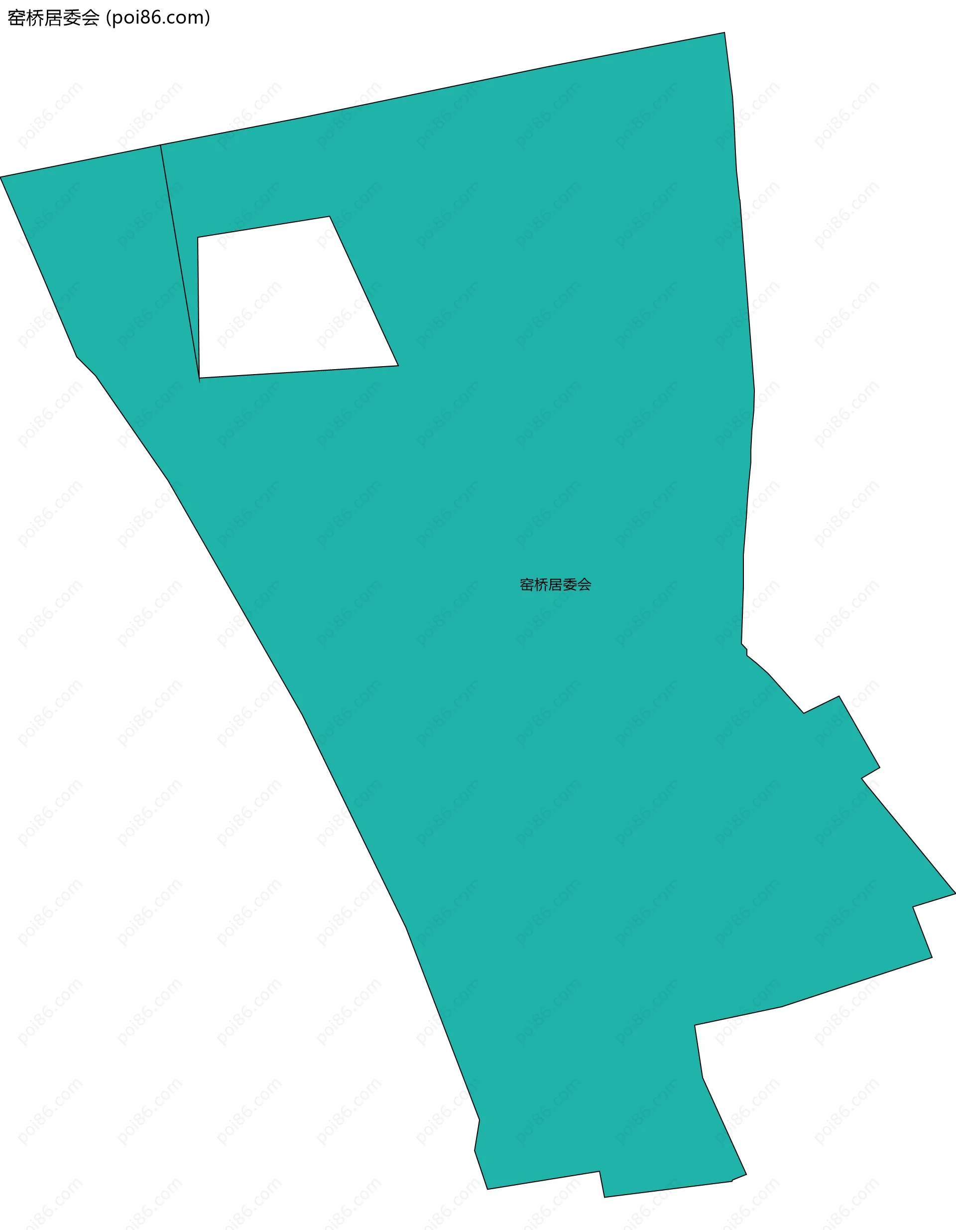 窑桥居委会边界地图