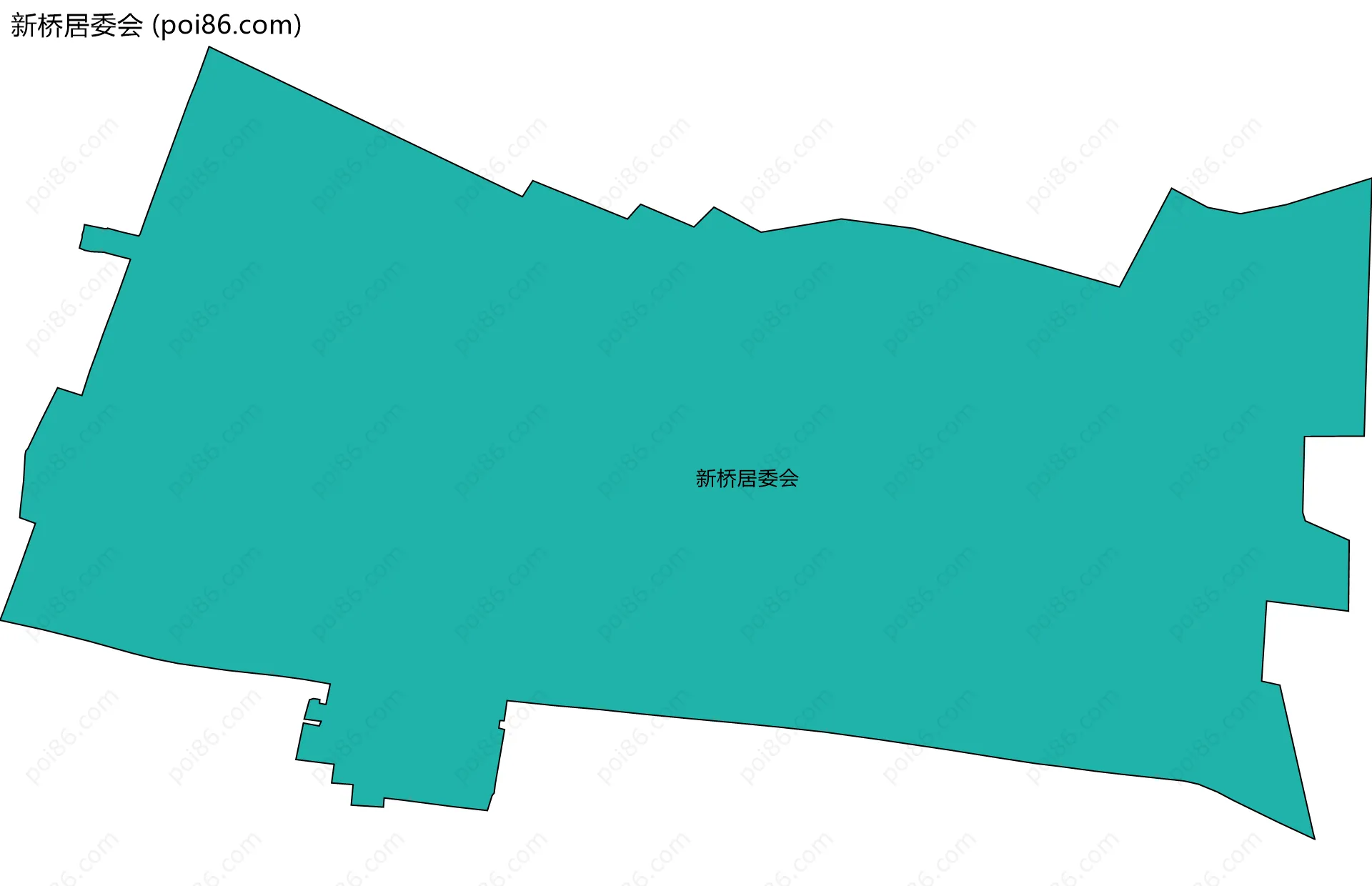 新桥居委会边界地图