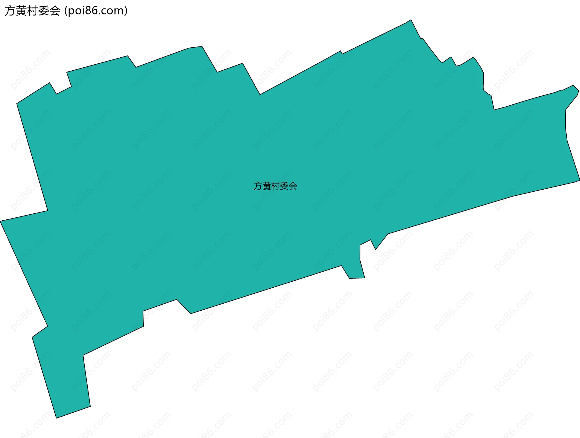 方黄村委会边界地图