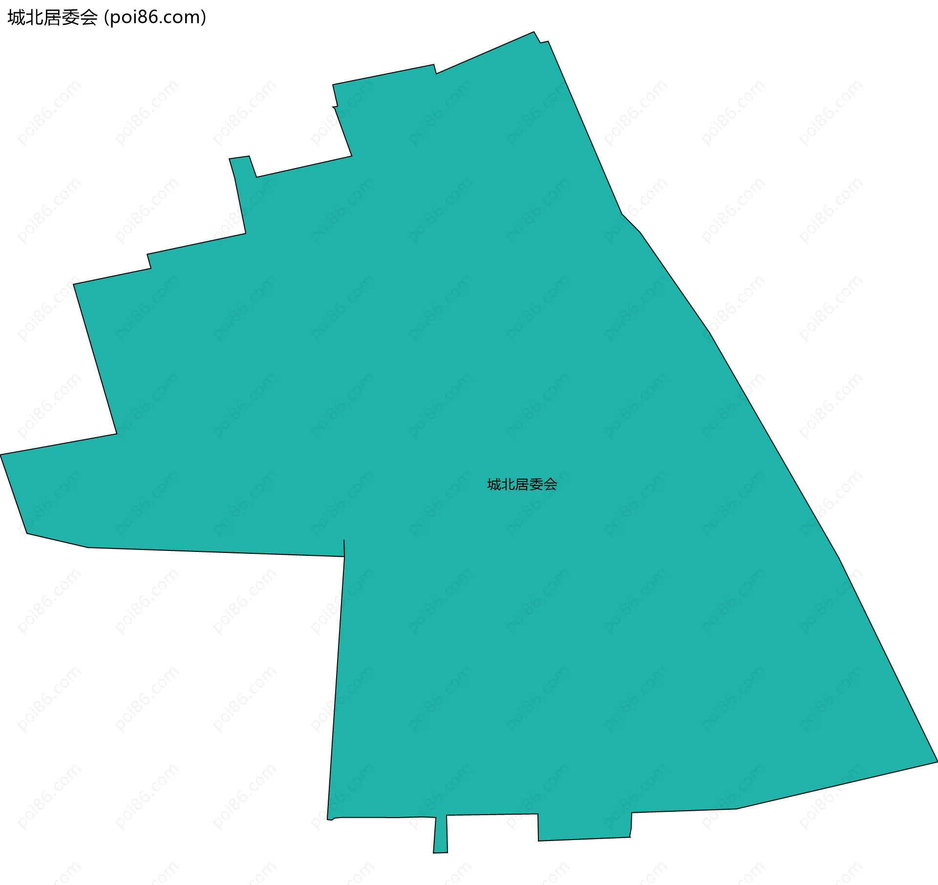 城北居委会边界地图