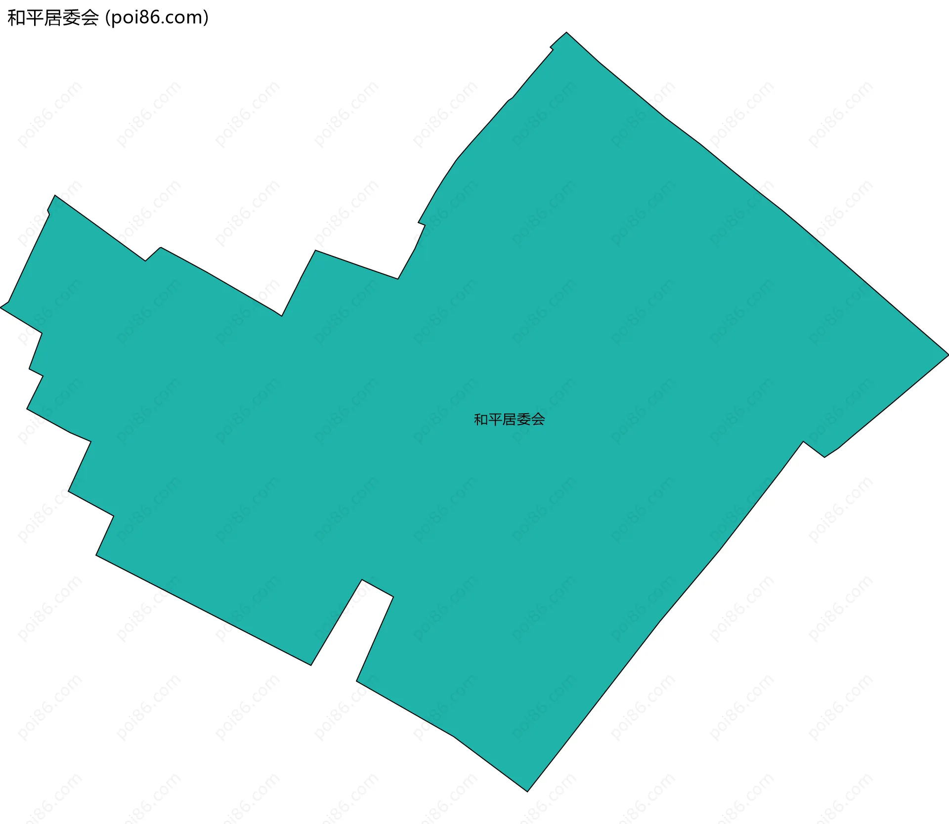 和平居委会边界地图