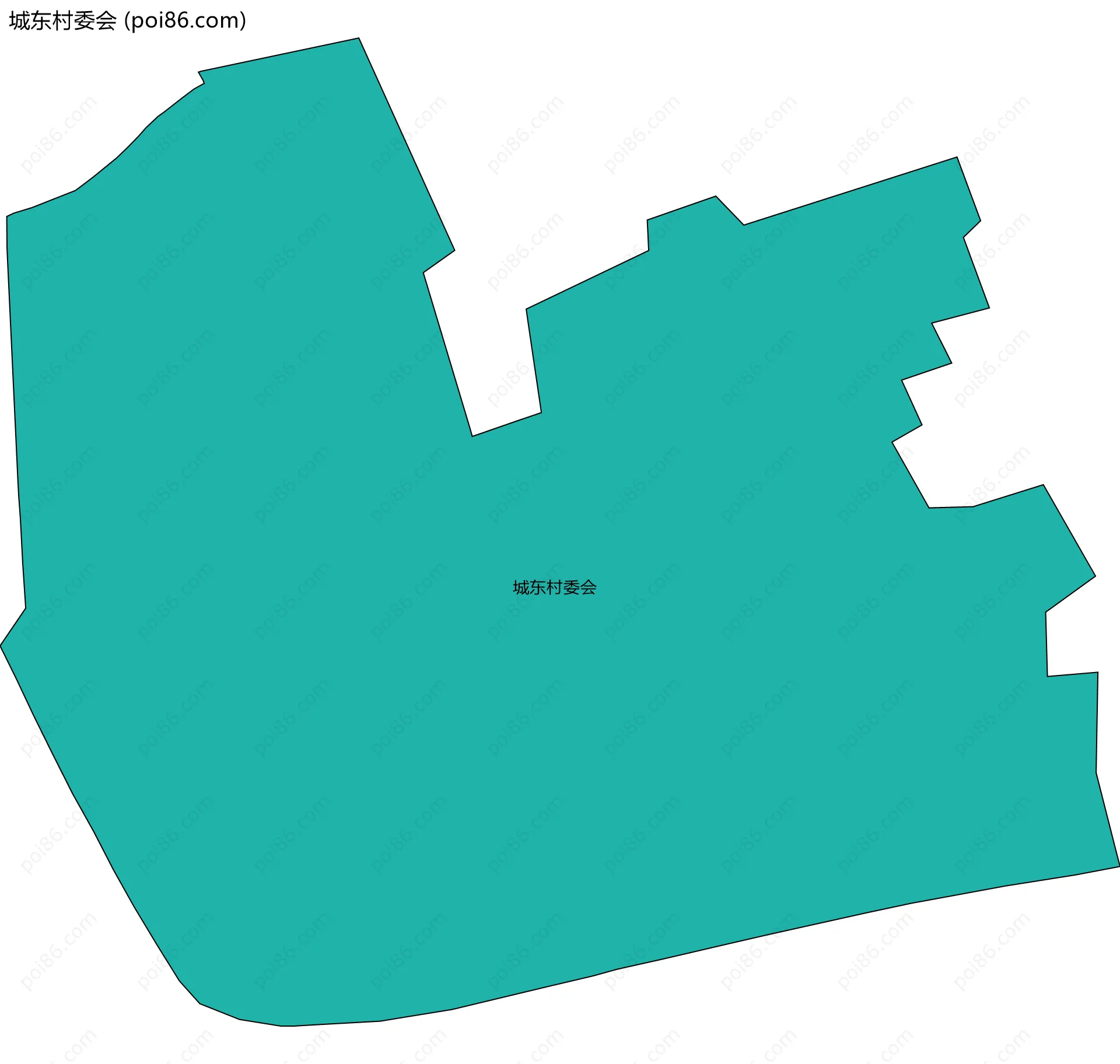 城东村委会边界地图