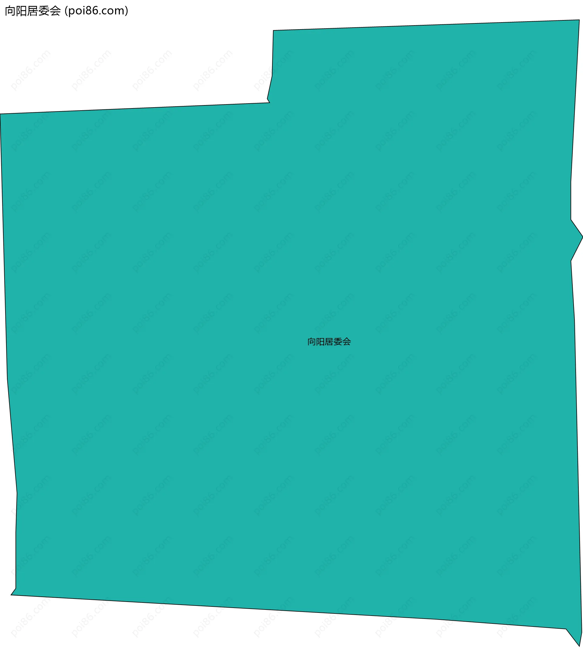 向阳居委会边界地图