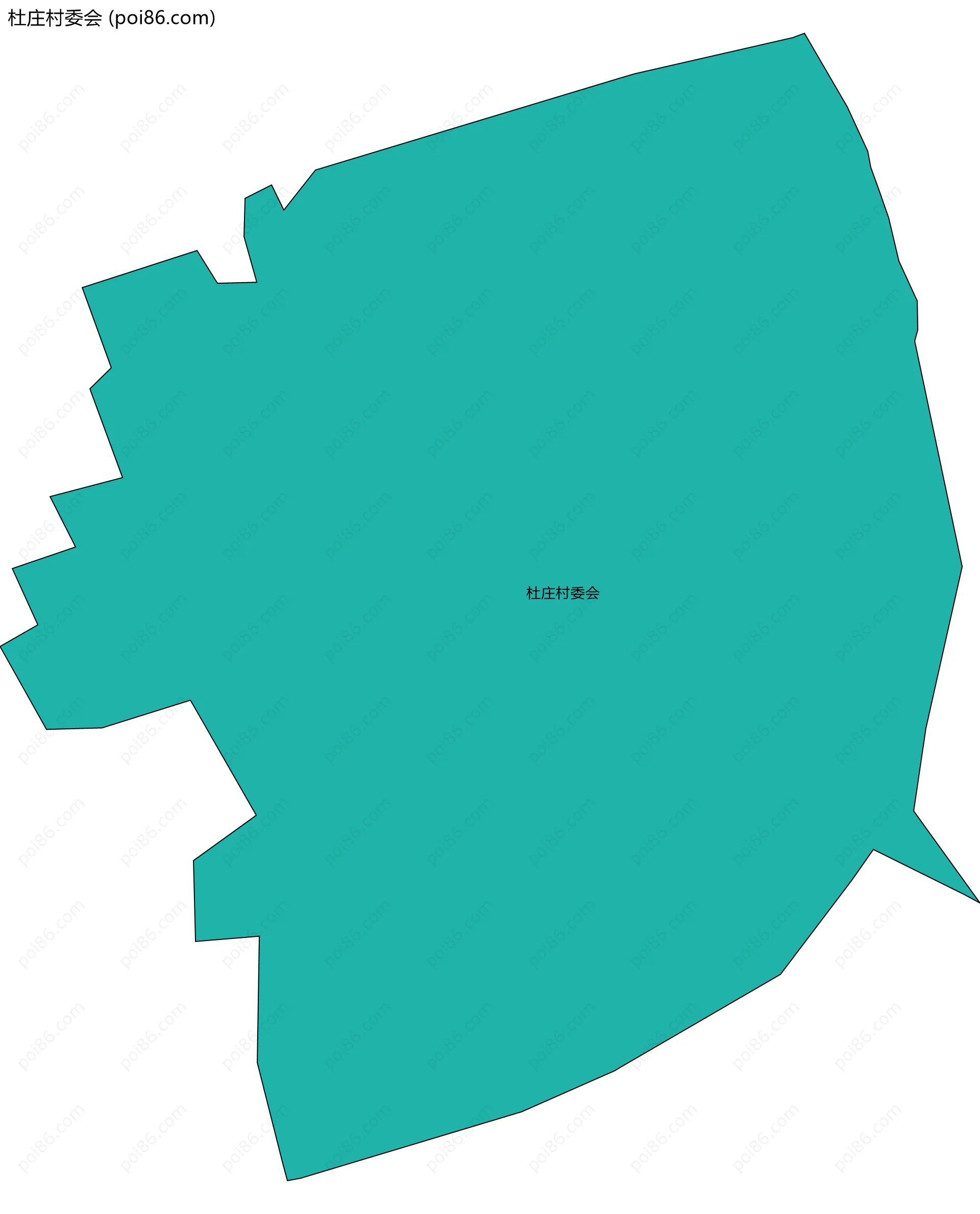 杜庄村委会边界地图