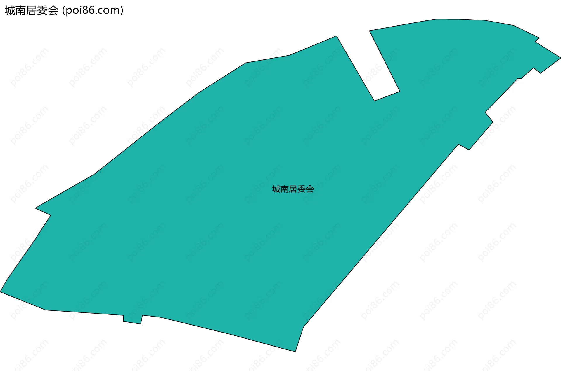 城南居委会边界地图