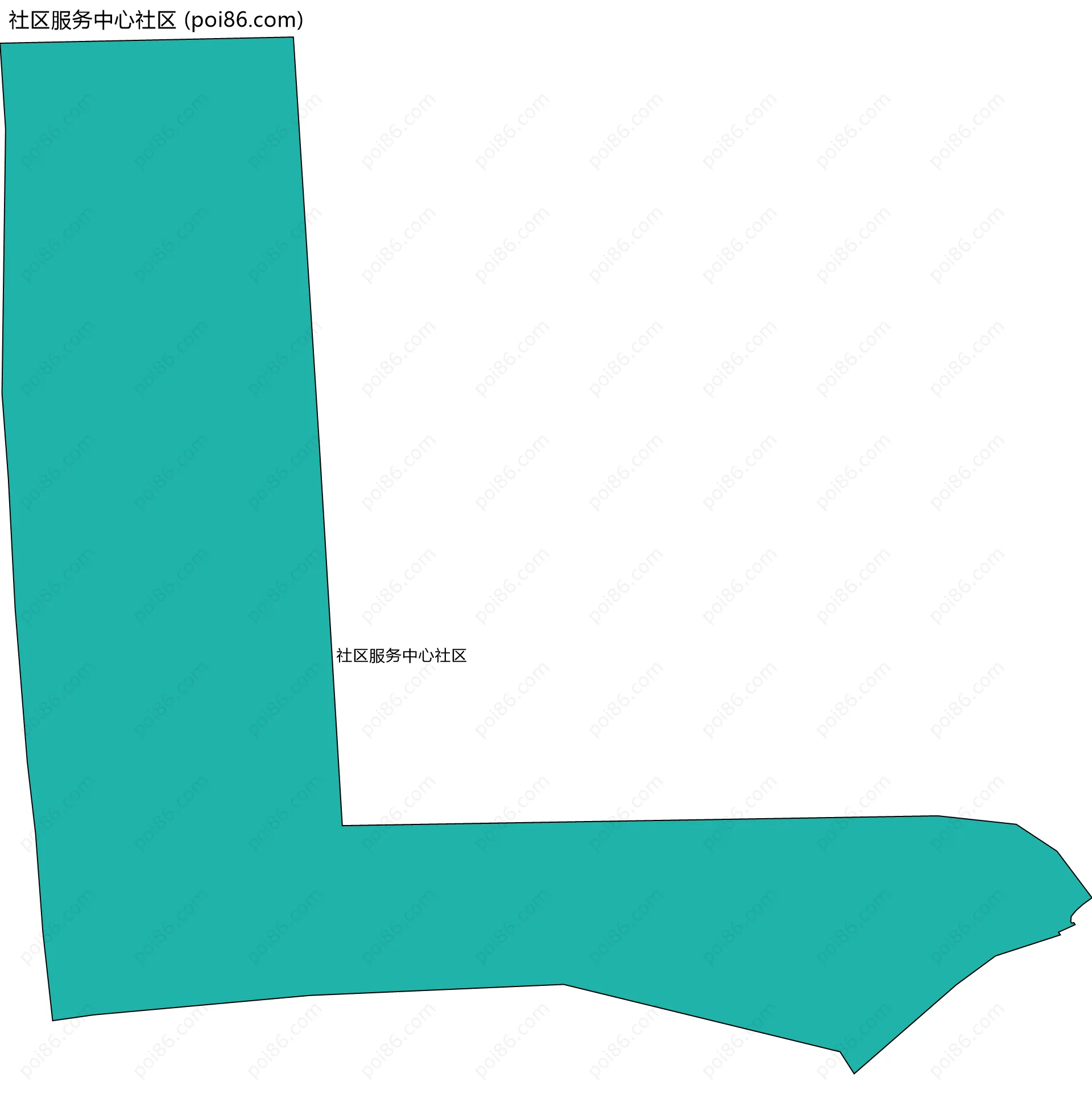 社区服务中心社区边界地图