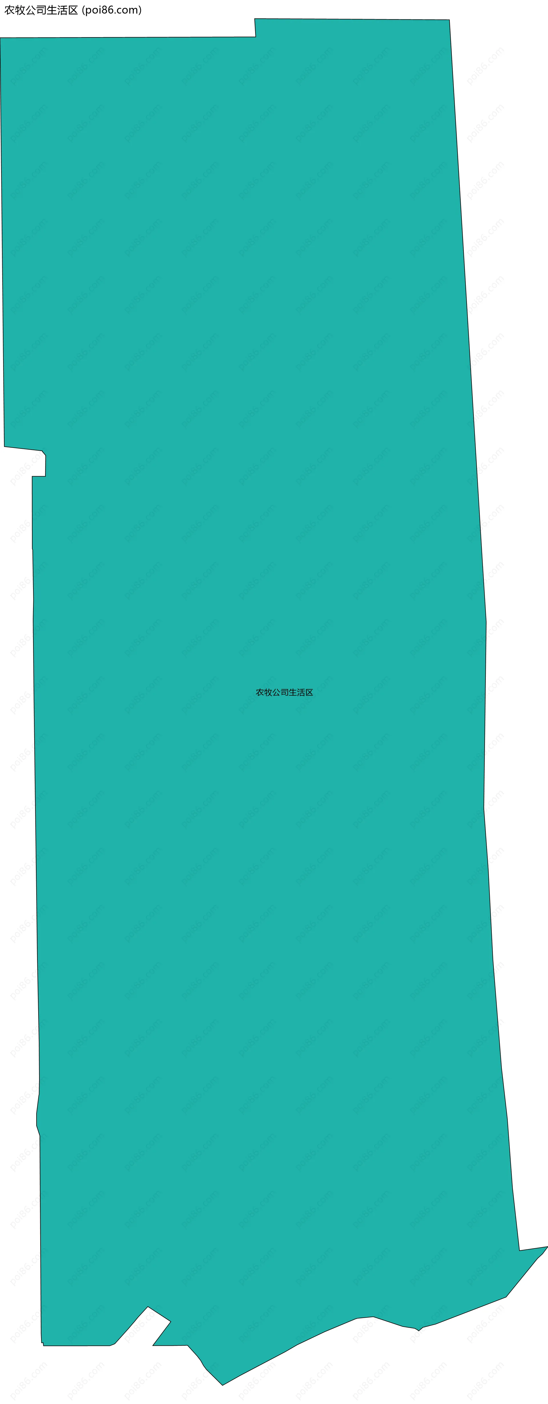农牧公司生活区边界地图