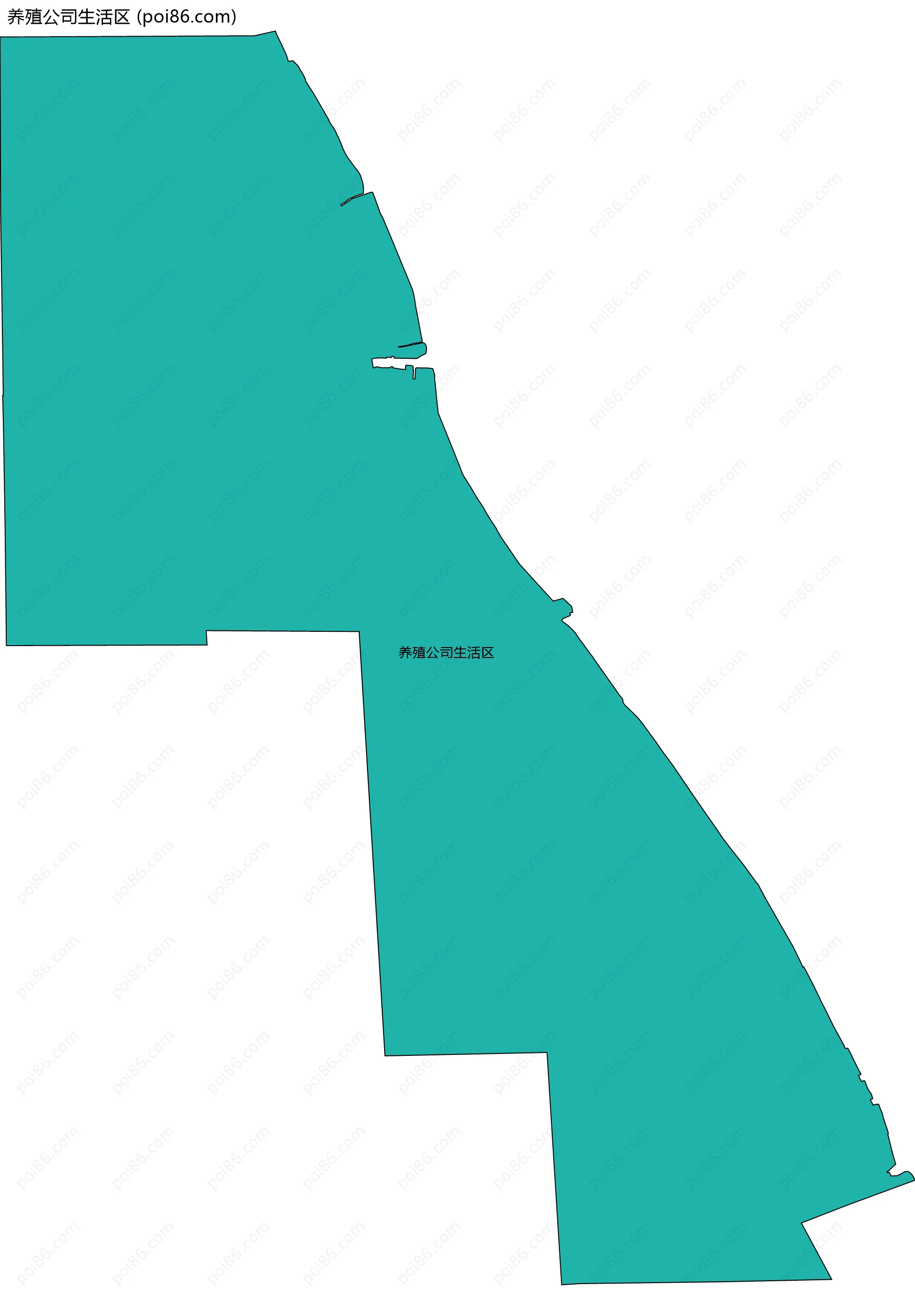 养殖公司生活区边界地图