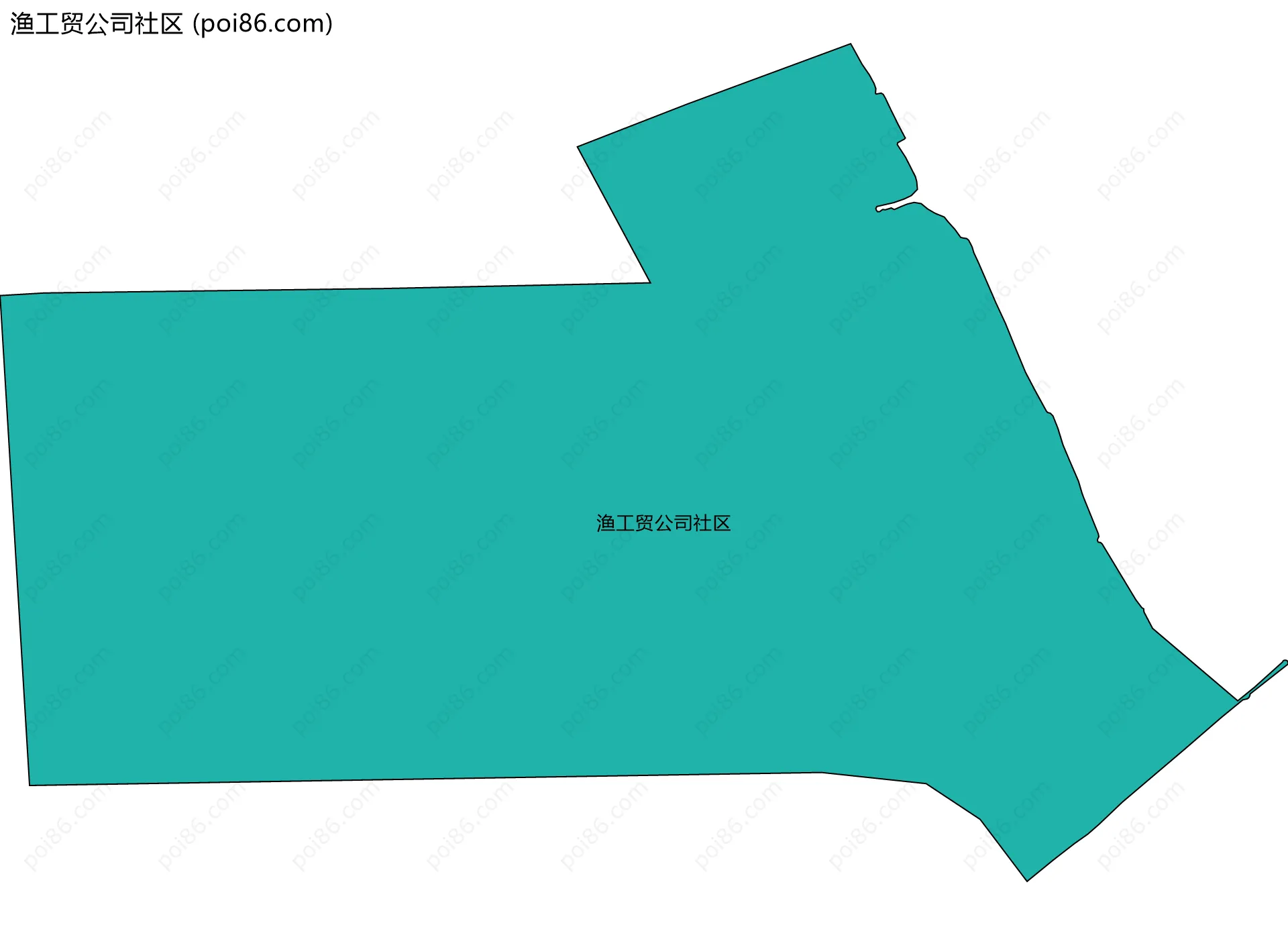 渔工贸公司社区边界地图