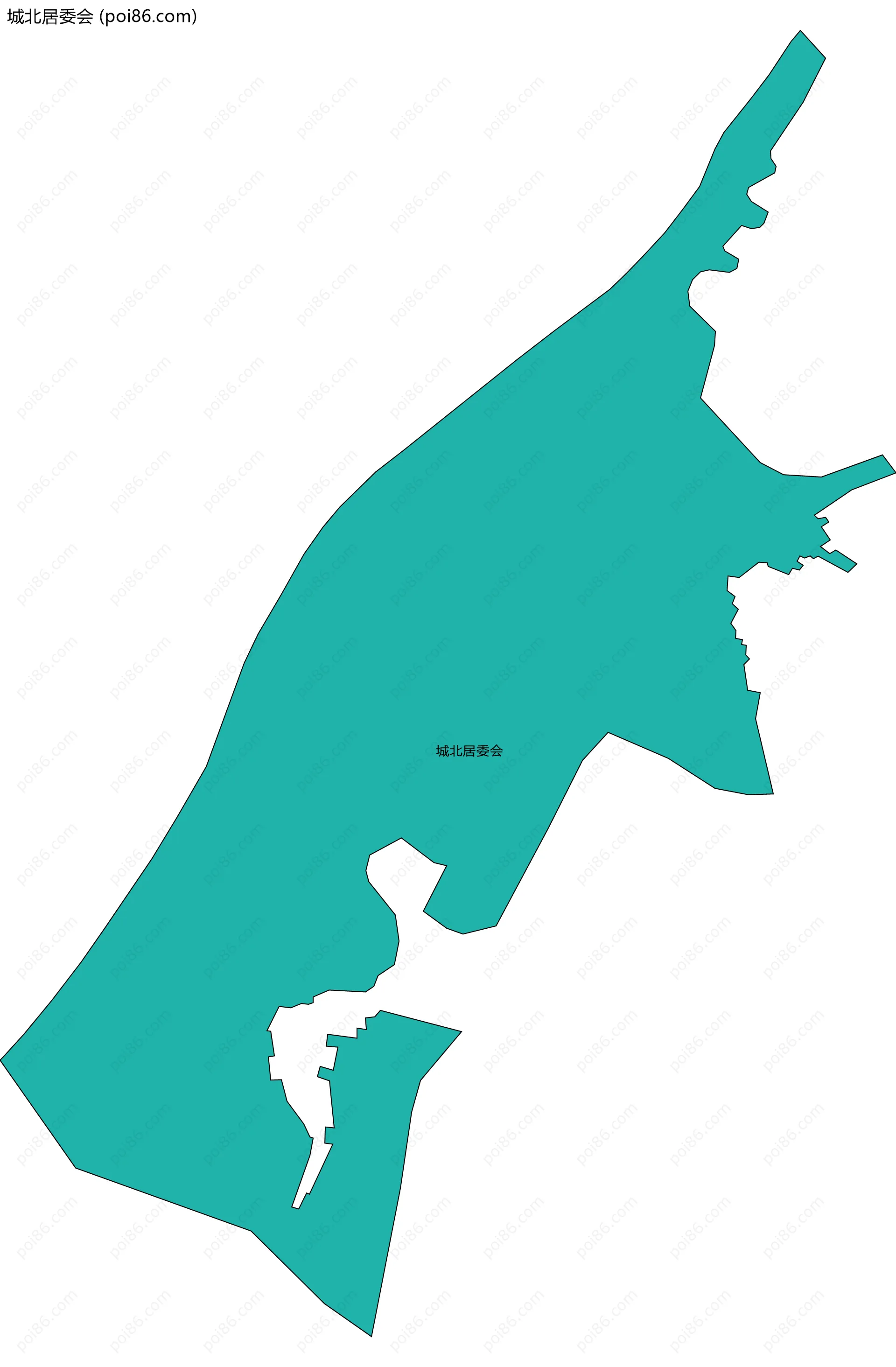 城北居委会边界地图