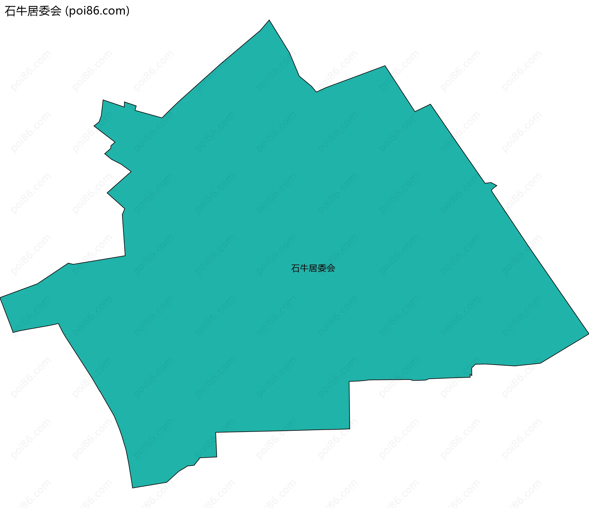 石牛居委会边界地图