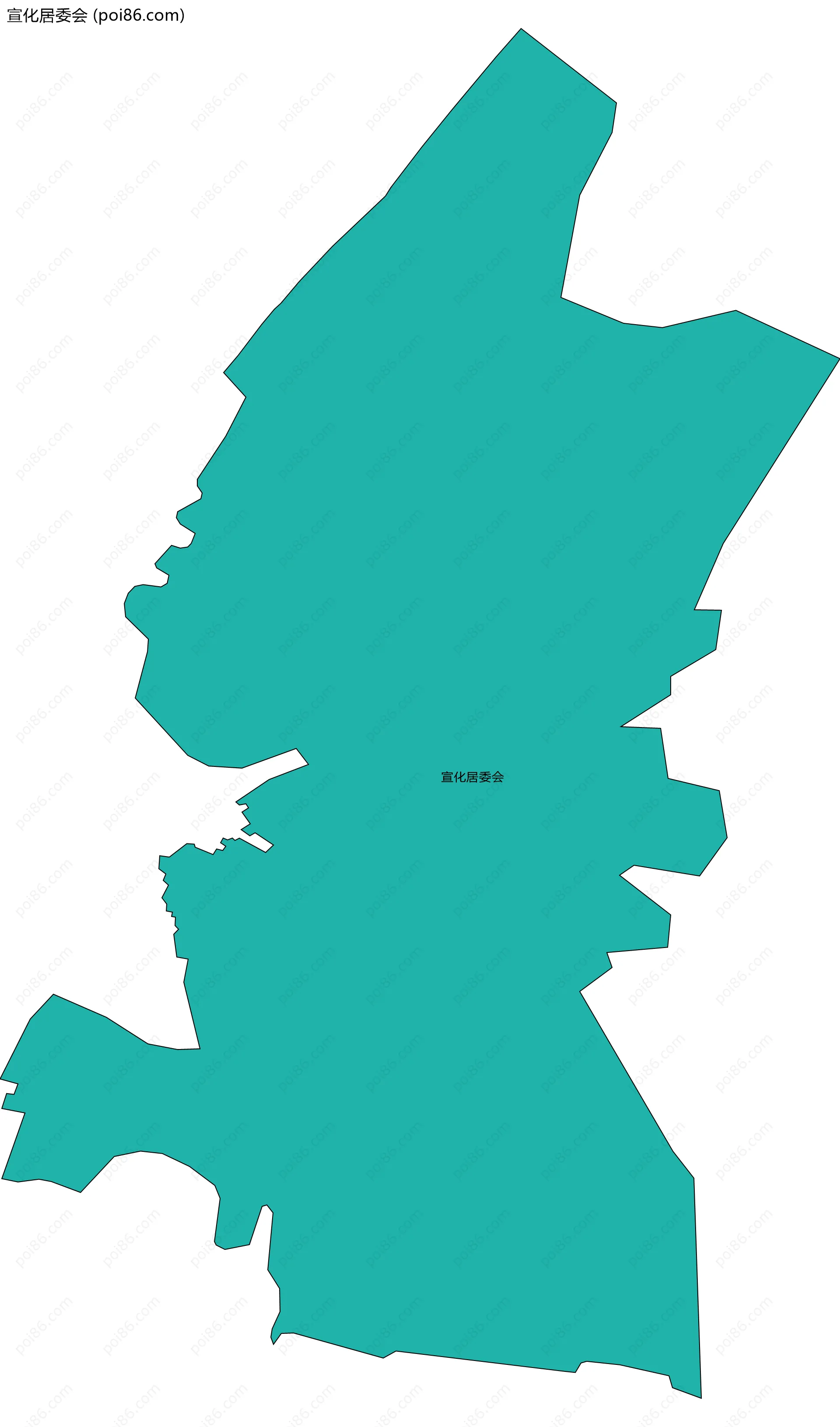 宣化居委会边界地图