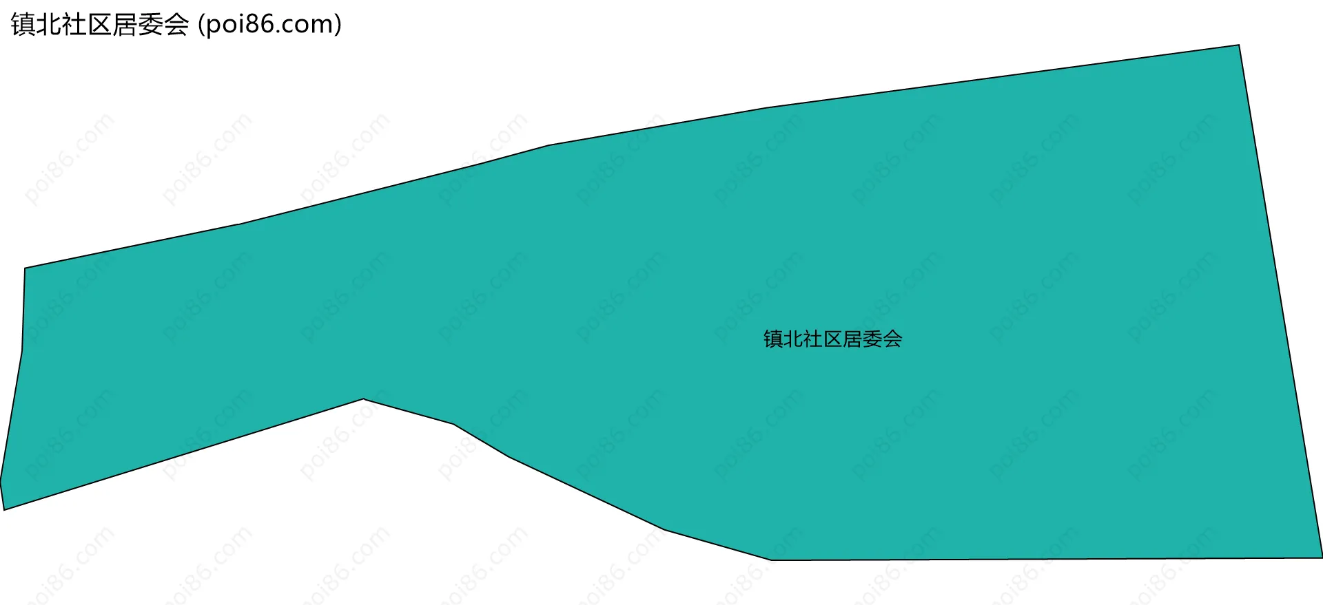 镇北社区居委会边界地图