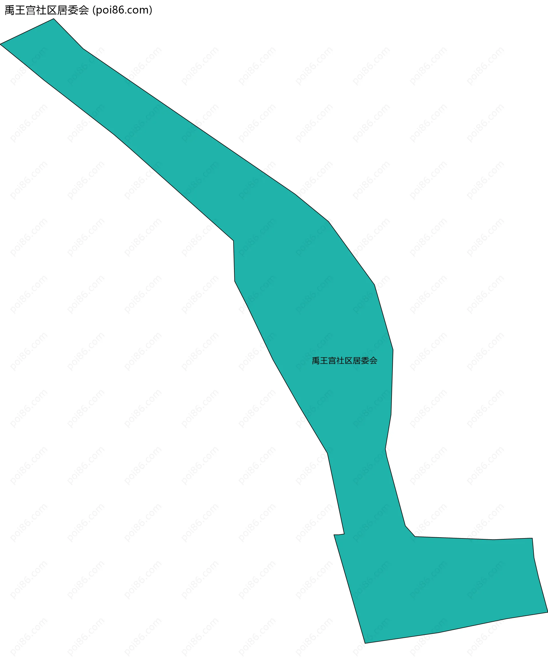 禹王宫社区居委会边界地图