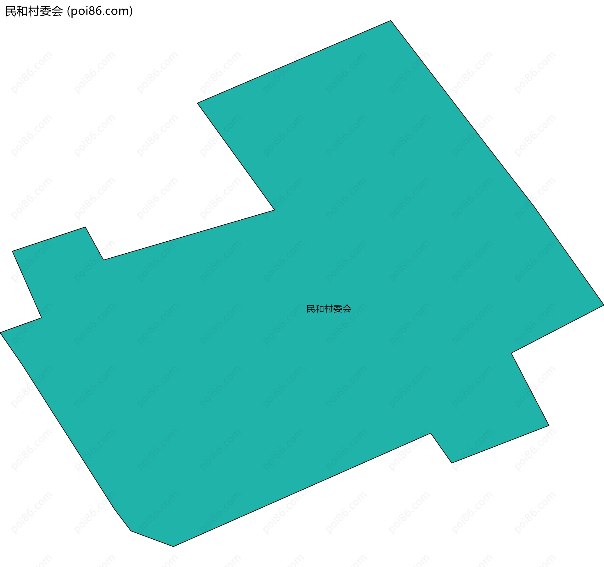 民和村委会边界地图