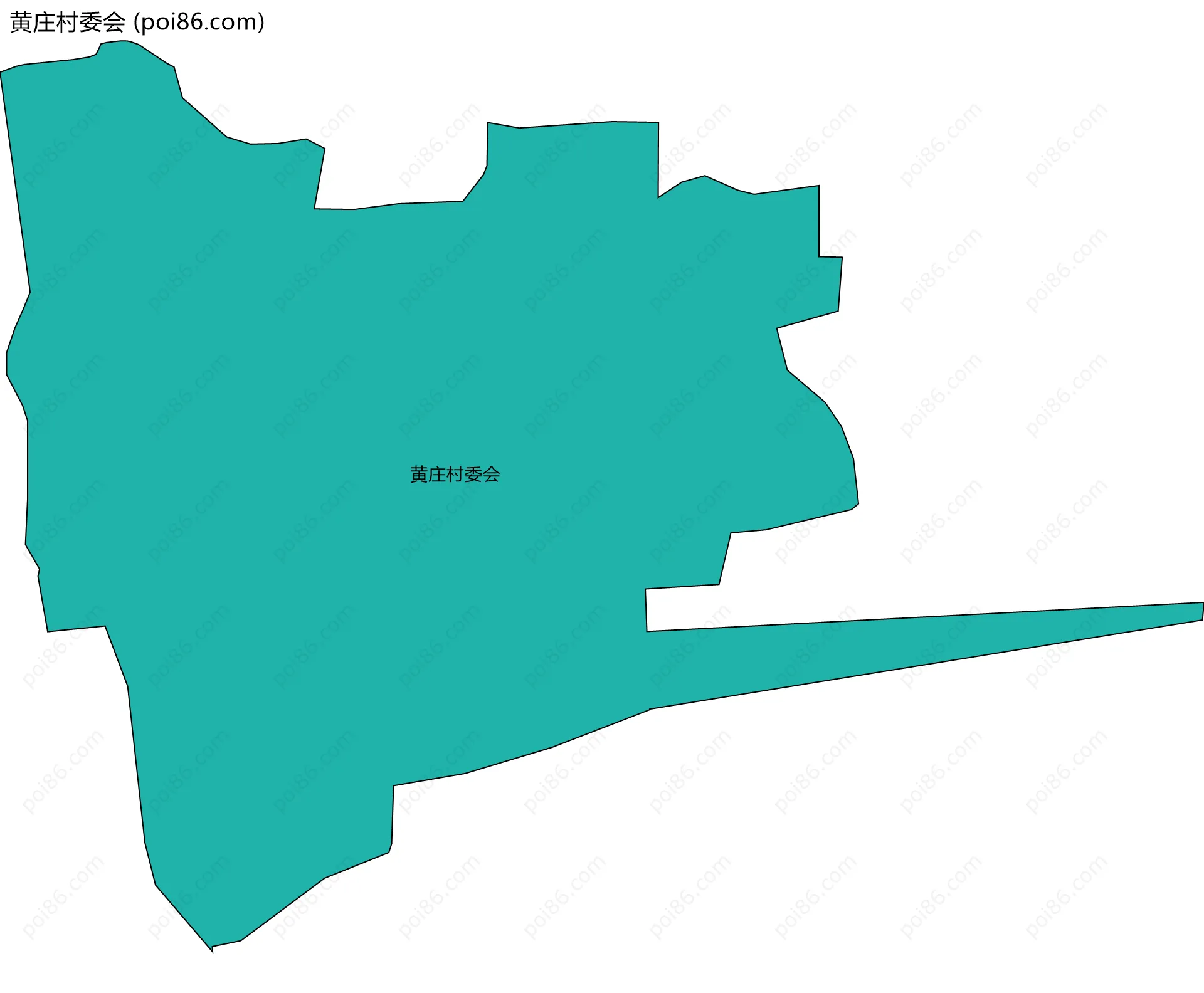 黄庄村委会边界地图