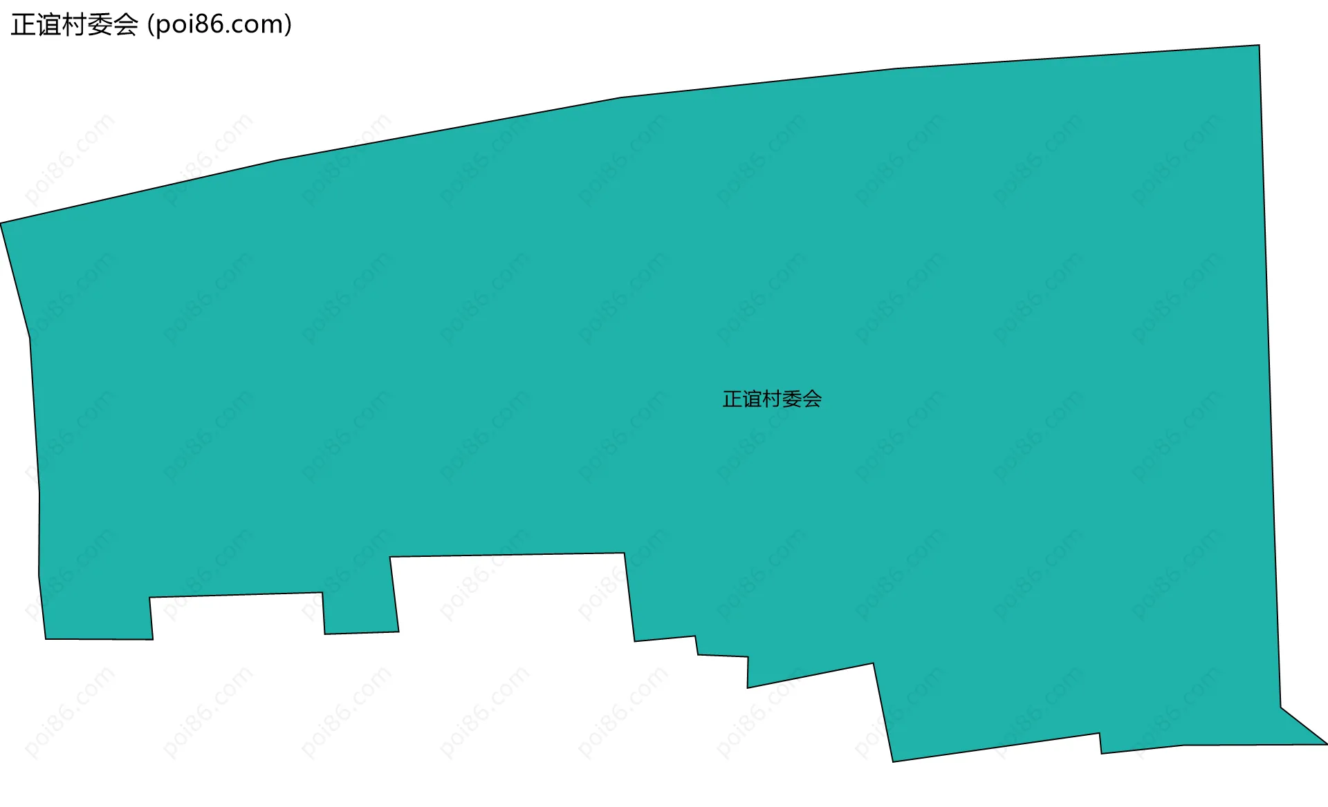 正谊村委会边界地图