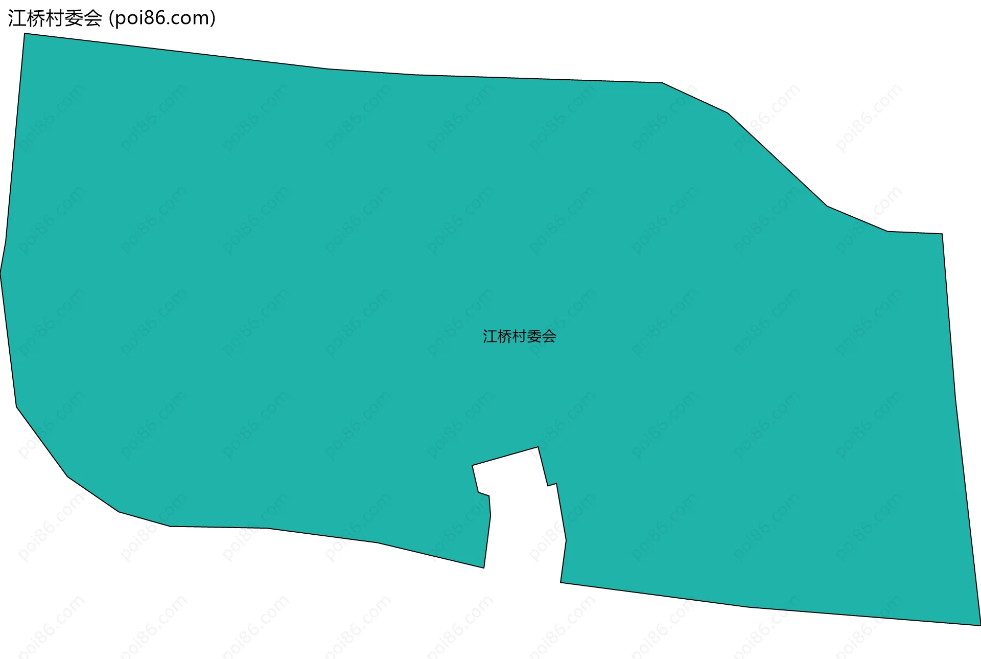 江桥村委会边界地图