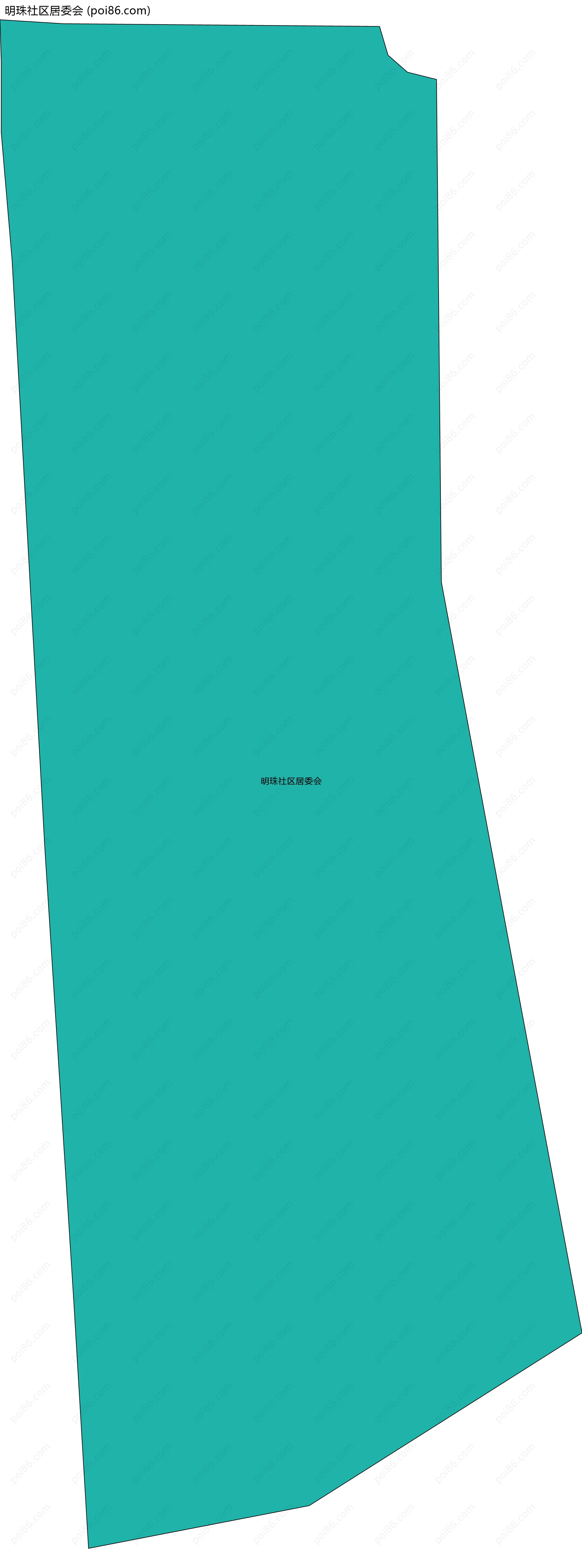 明珠社区居委会边界地图