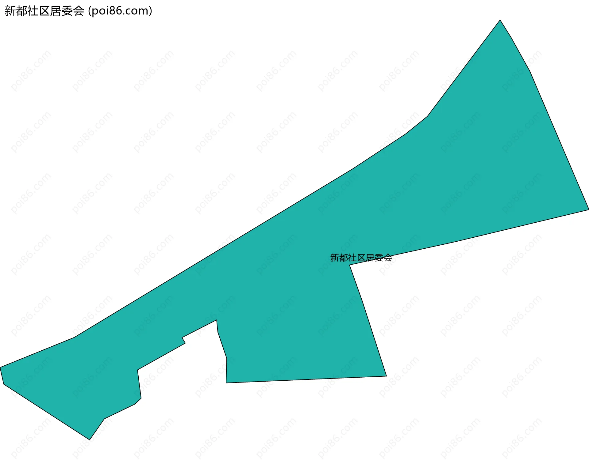 新都社区居委会边界地图
