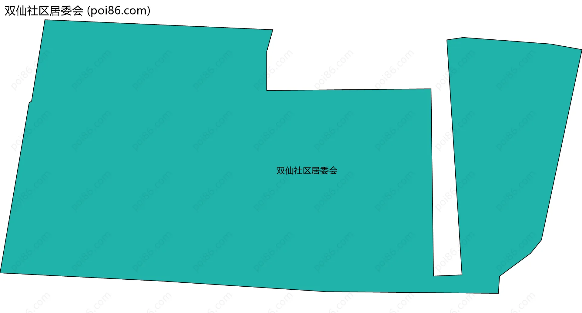 双仙社区居委会边界地图