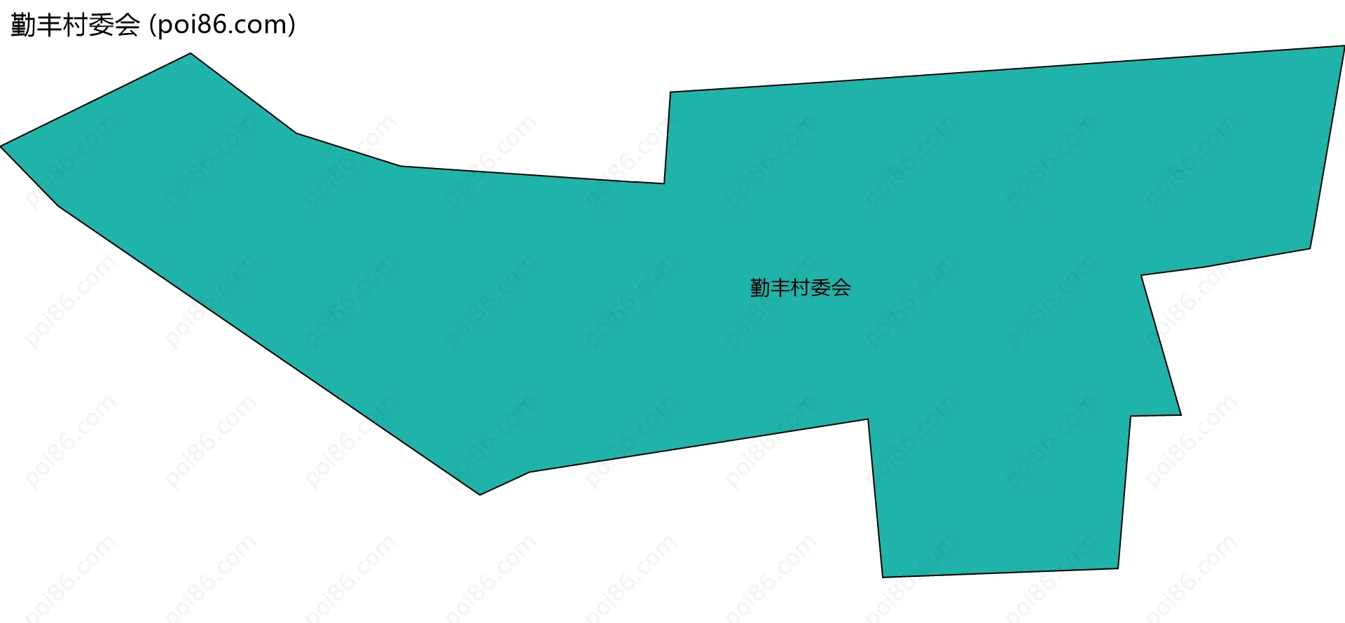 勤丰村委会边界地图