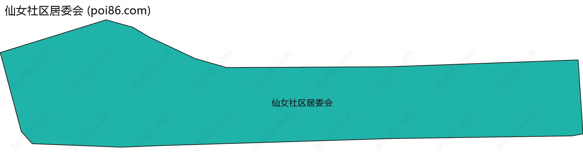 仙女社区居委会边界地图