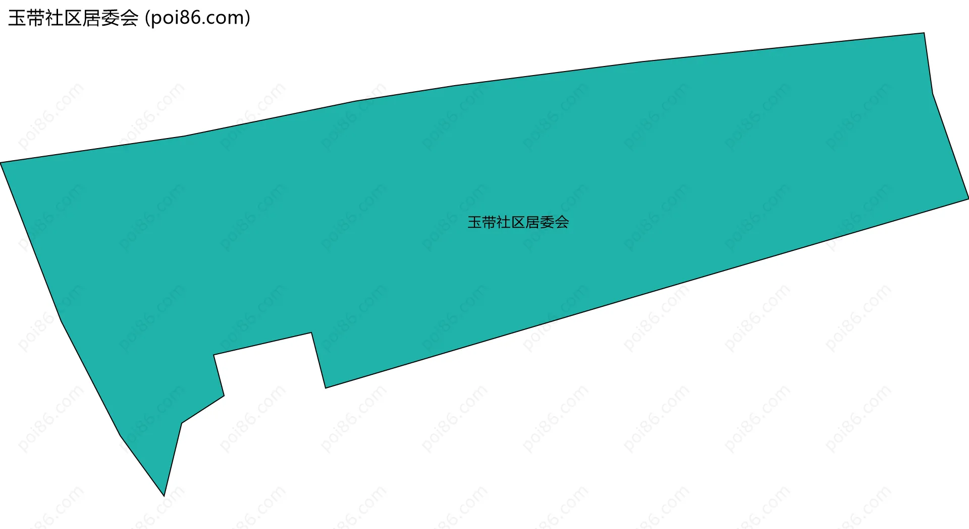玉带社区居委会边界地图