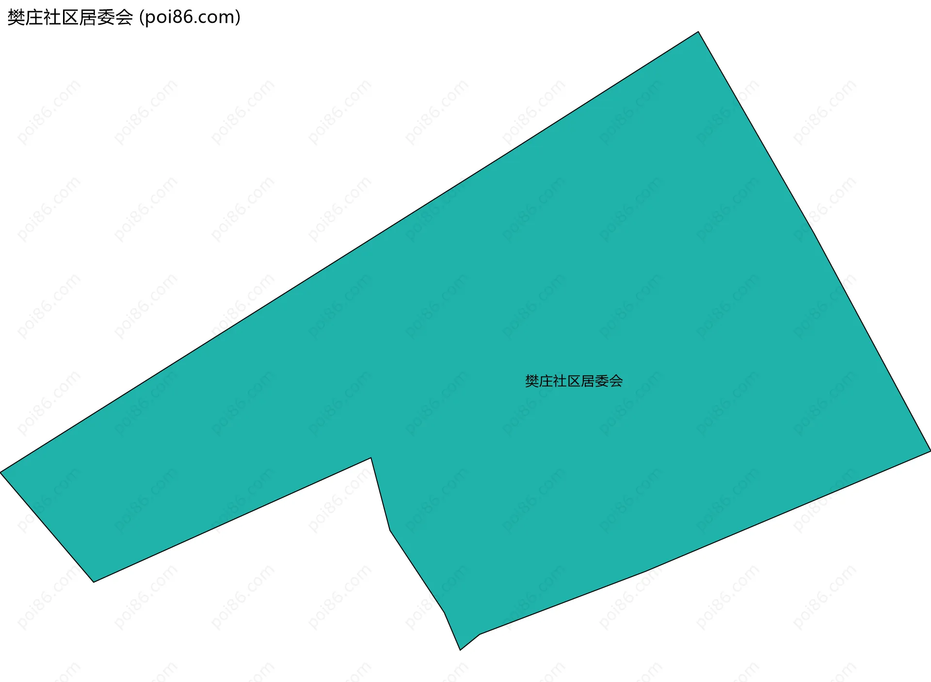 樊庄社区居委会边界地图