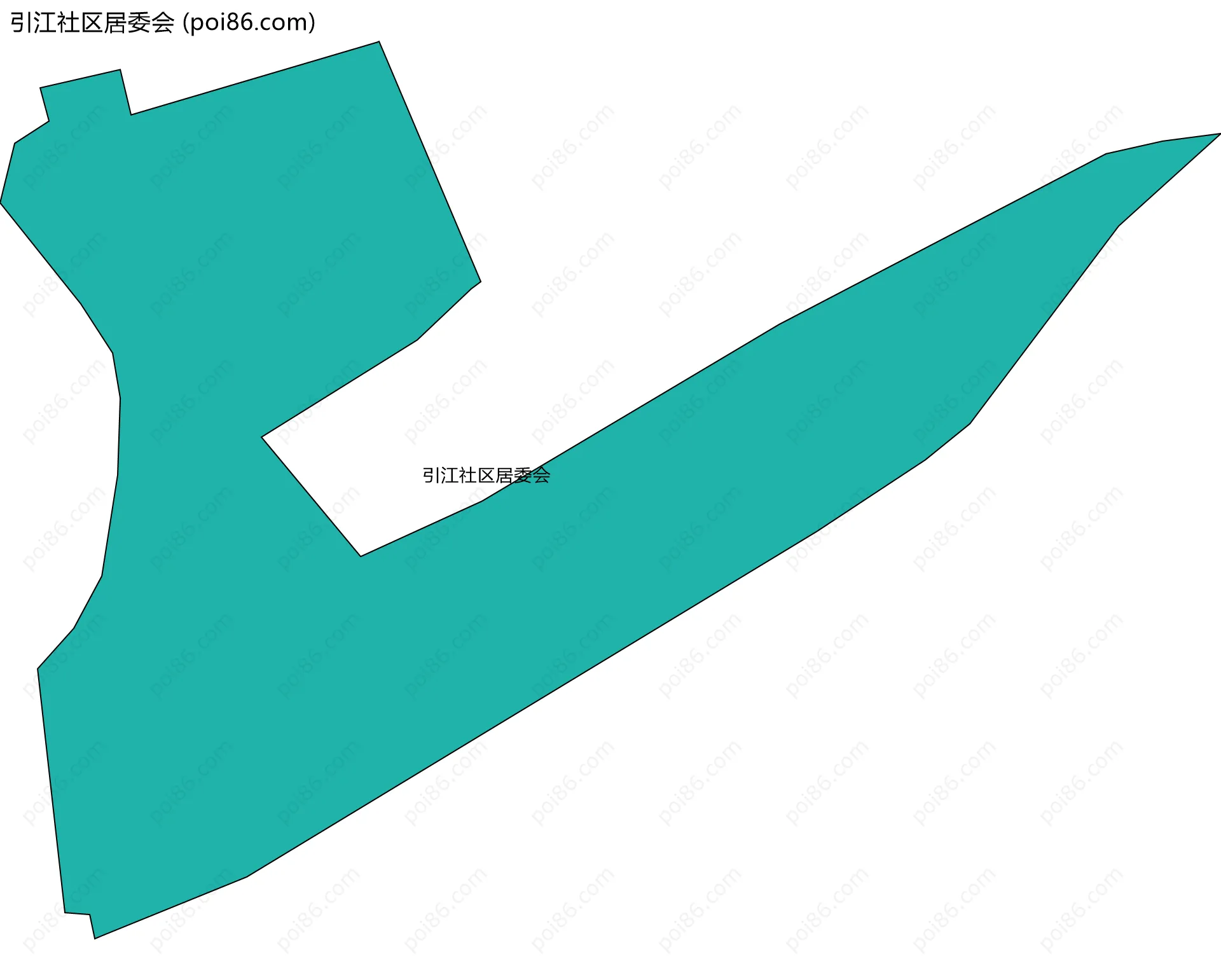 引江社区居委会边界地图