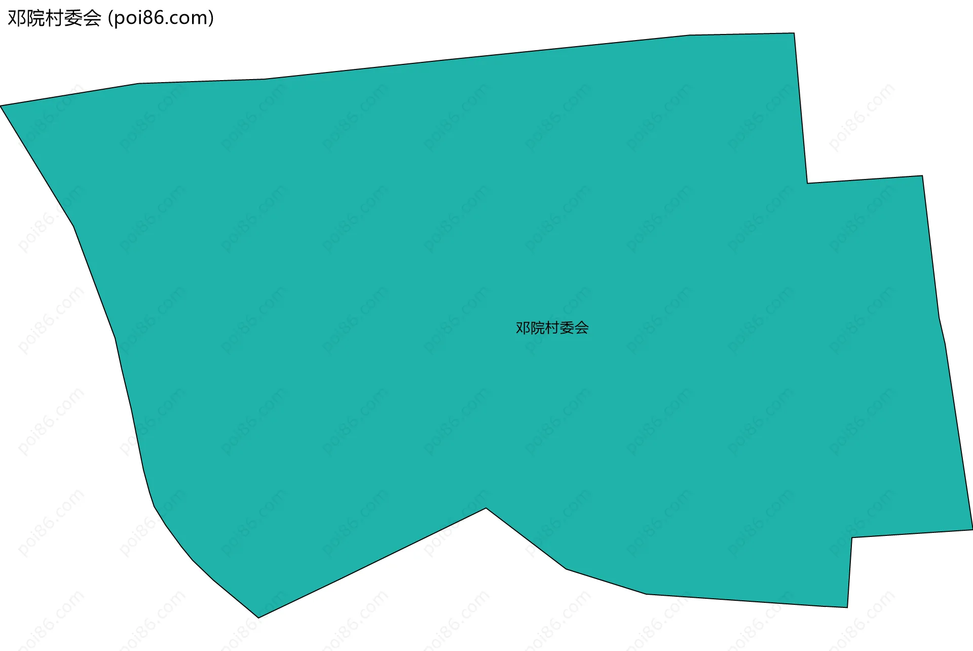 邓院村委会边界地图